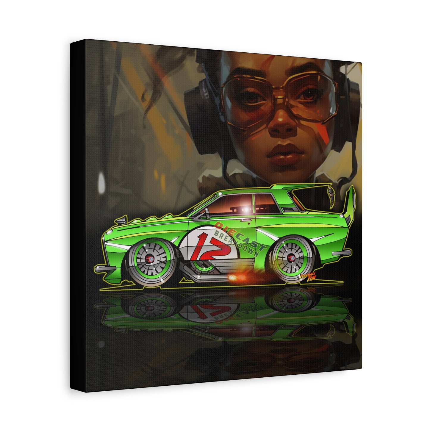 DATSUN 510 DIECAST BREAKDOWN JDM Canvas Art Wall Print - 2 Sizes