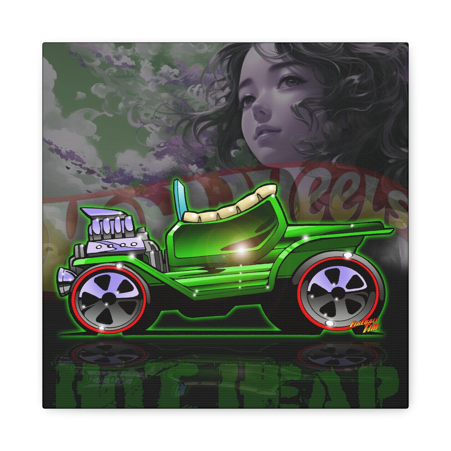 HOT HEAP HOT WHEELS Vintage Car Diecast Canvas Art Wall Print - 12x12