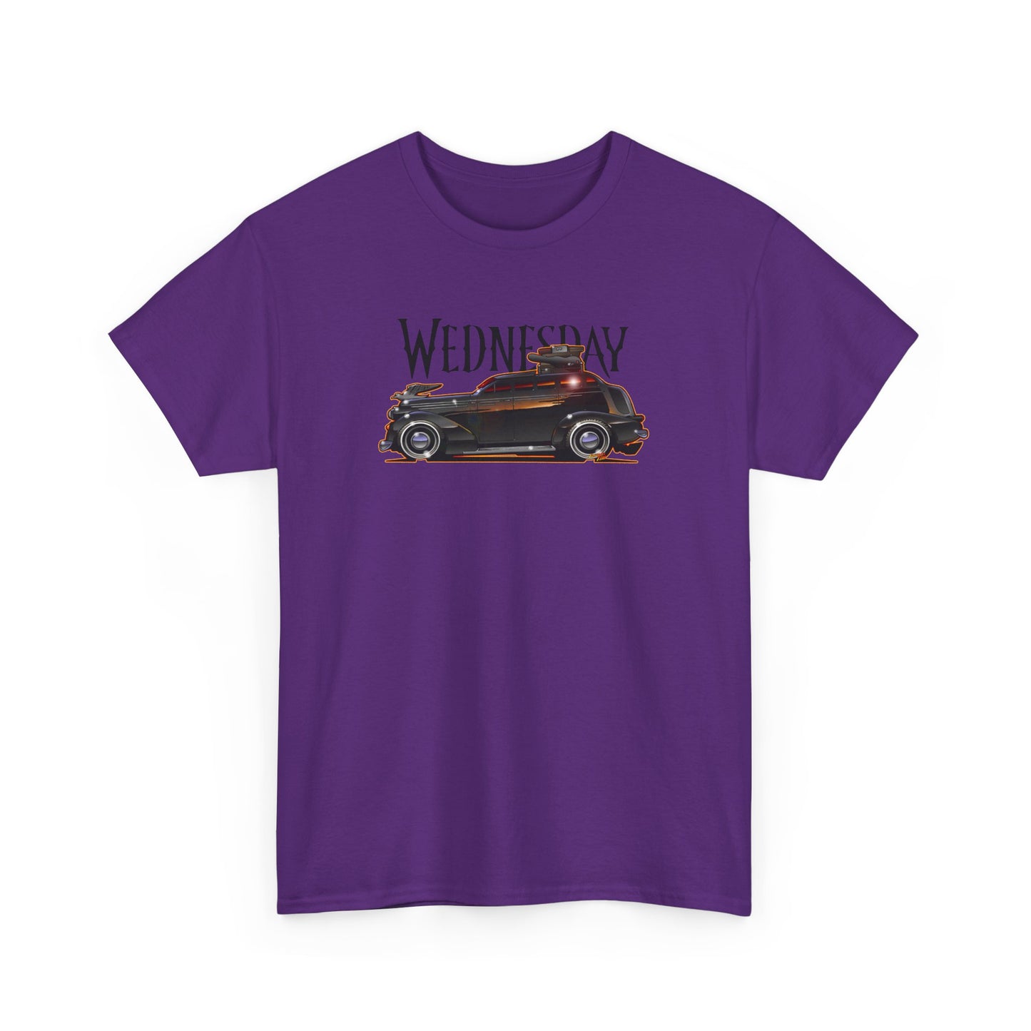 WEDNESDAY TV SHOW PONTIAC LIMO Heavy Cotton Tee Shirt - Multiple Colors