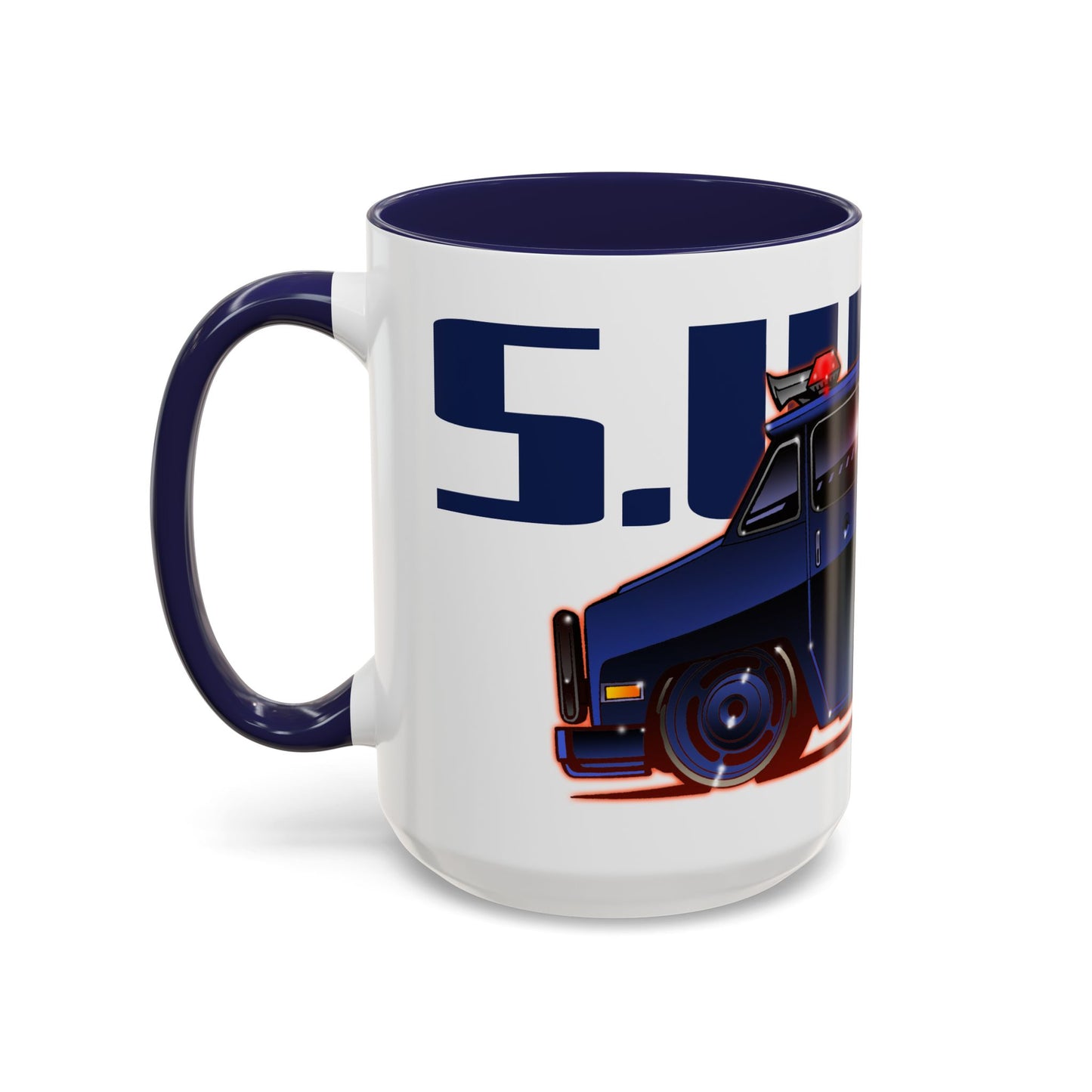 SWAT VAN Vintage TV Show Van Collectible Fireball Art Coffee Mug - 2 Sizes