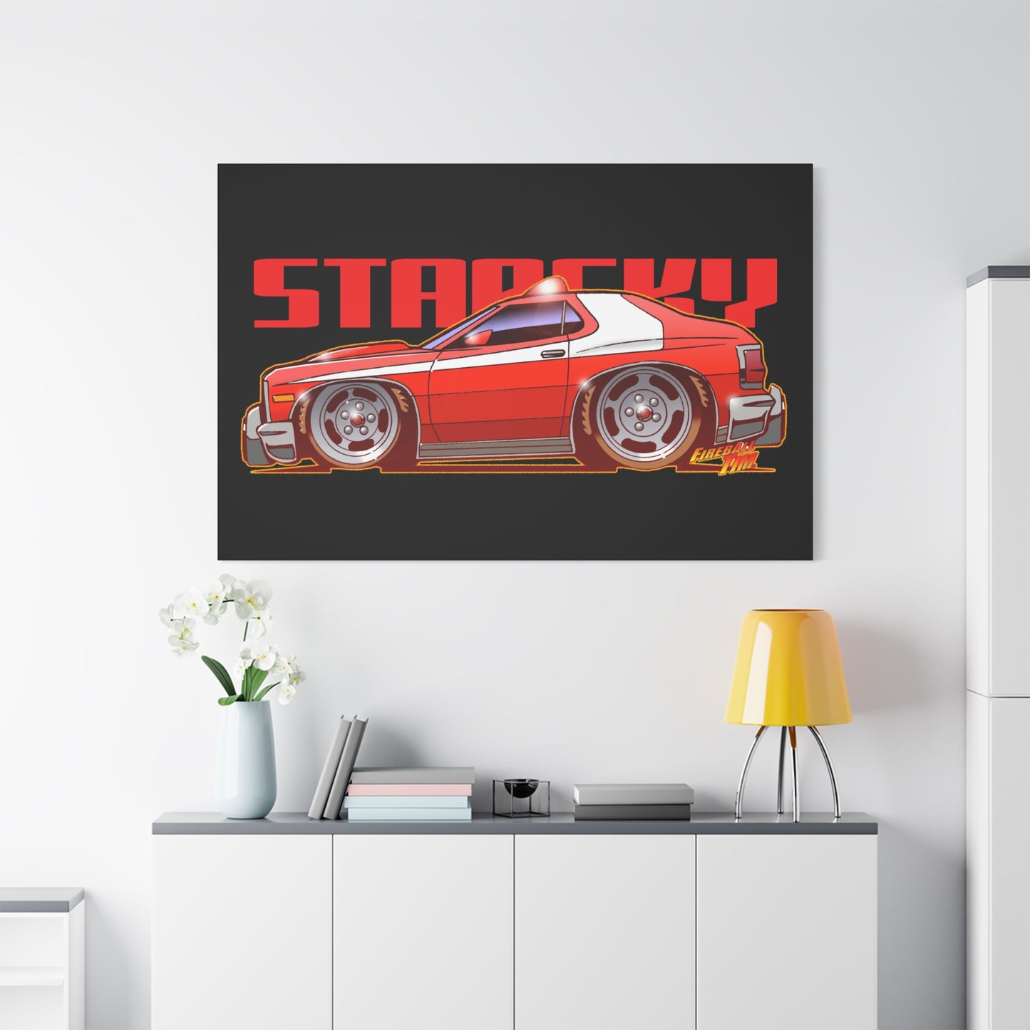 STARSKY Torino Fireball Canvas Art Print - 11x14