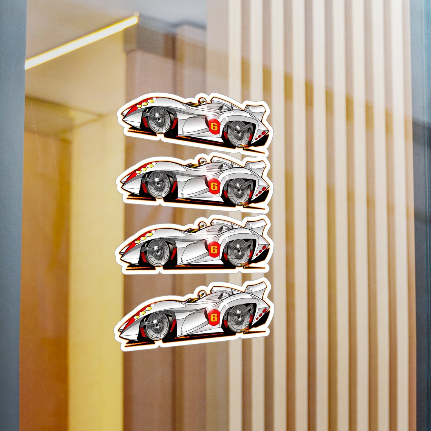 SPEED RACER MACH 6 Fireball Art Decal Sticker Set