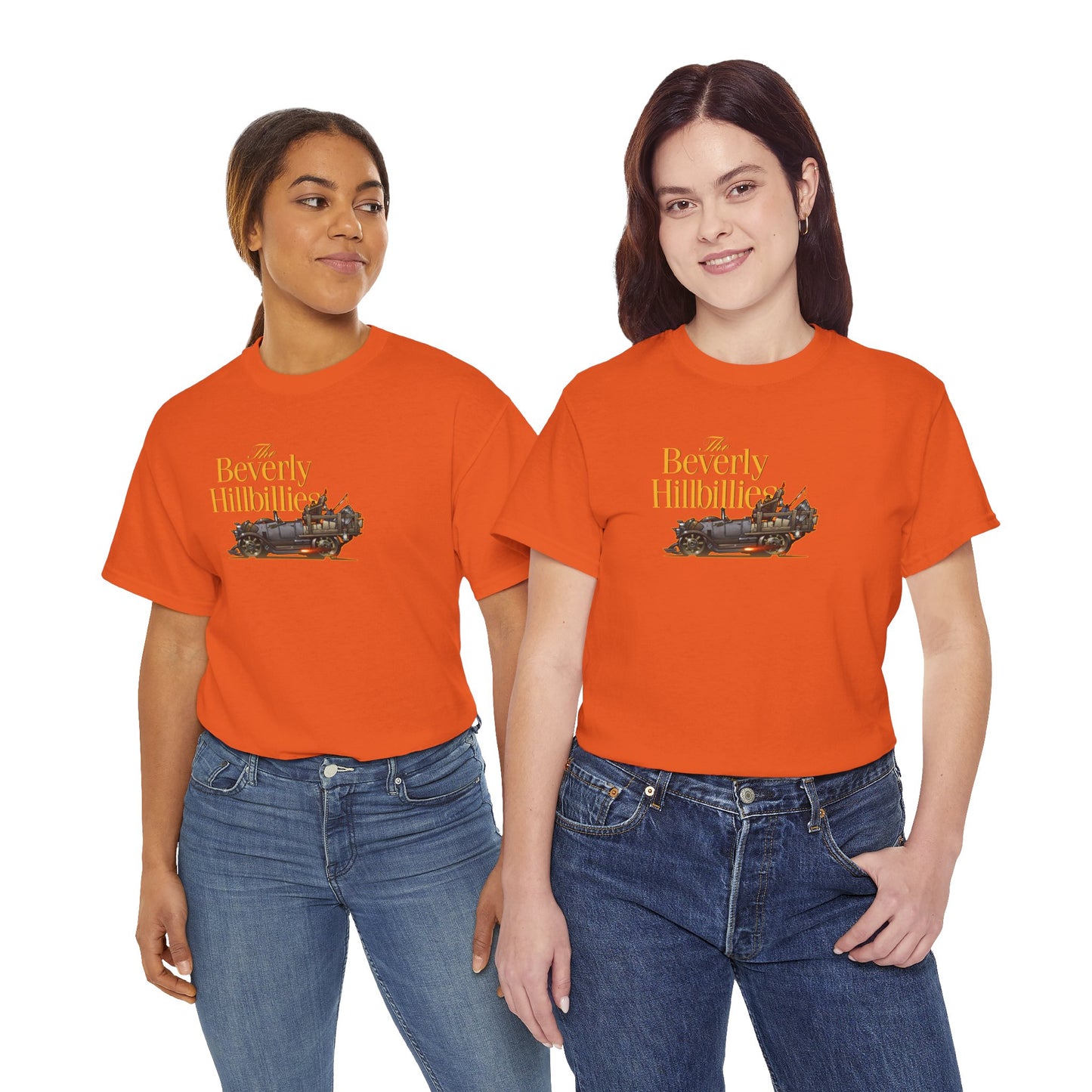 THE BEVERLY HILLBILLIES Jalopy Car Unisex Heavy Cotton Tee Shirt 12 Colors