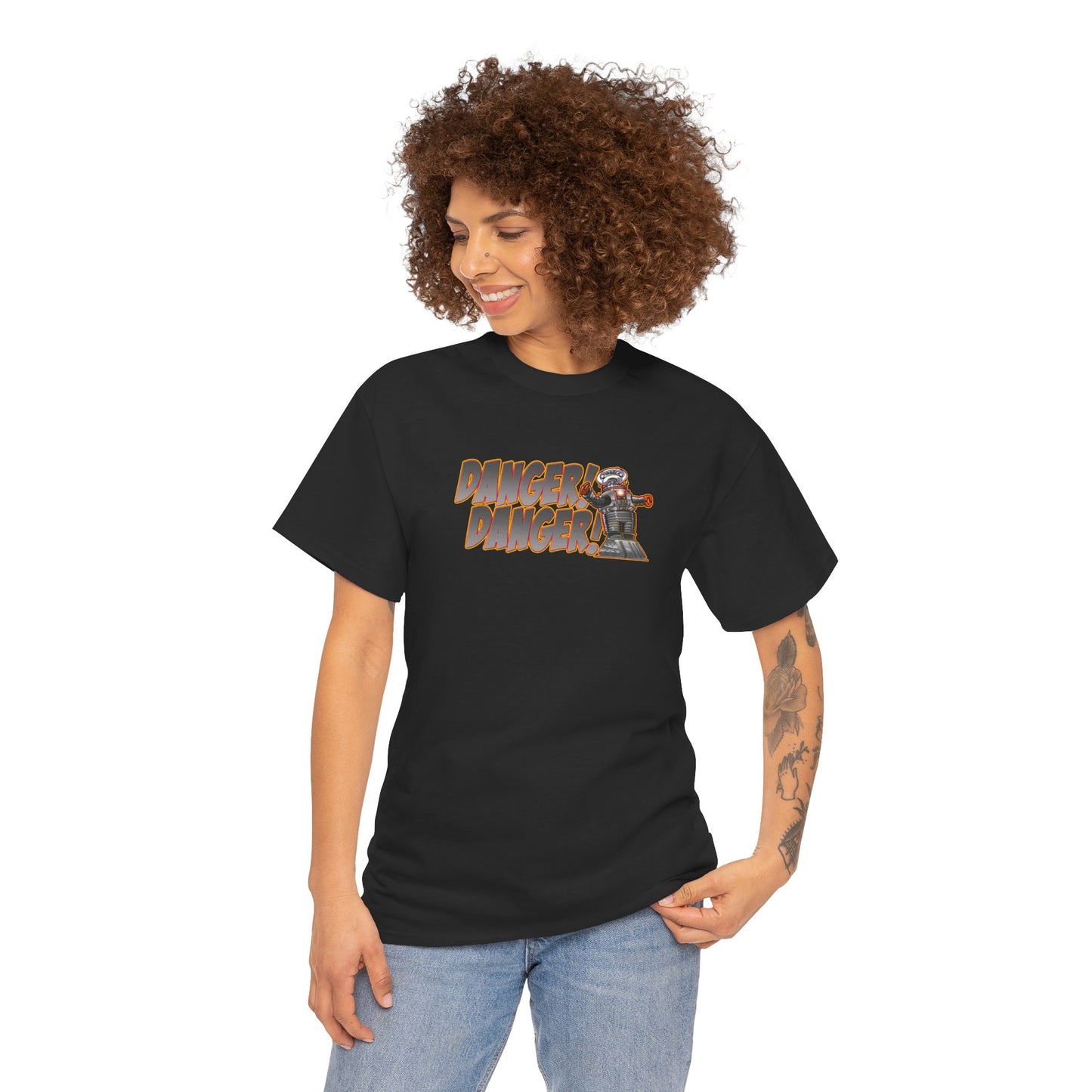 LOST IN SPACE ROBOT DANGER Heavy Cotton Tee Shirt - Mutiple Colors