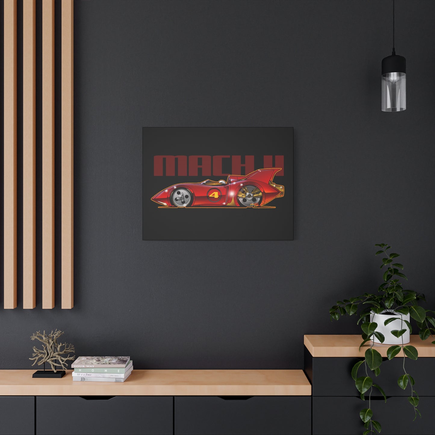 SPEED RACER MACH 4 Fireball Art Canvas Wall Print