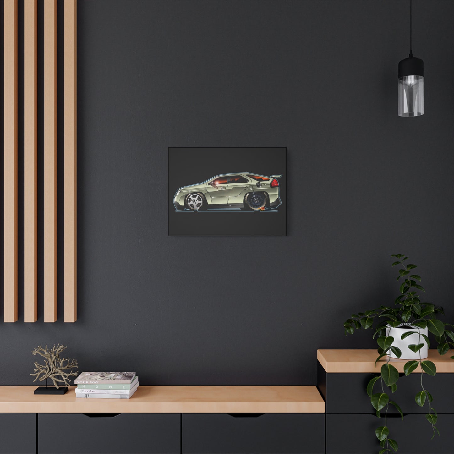 BREAKING BAD Pontiac Aztek Fireball Art Canvas Wall Print