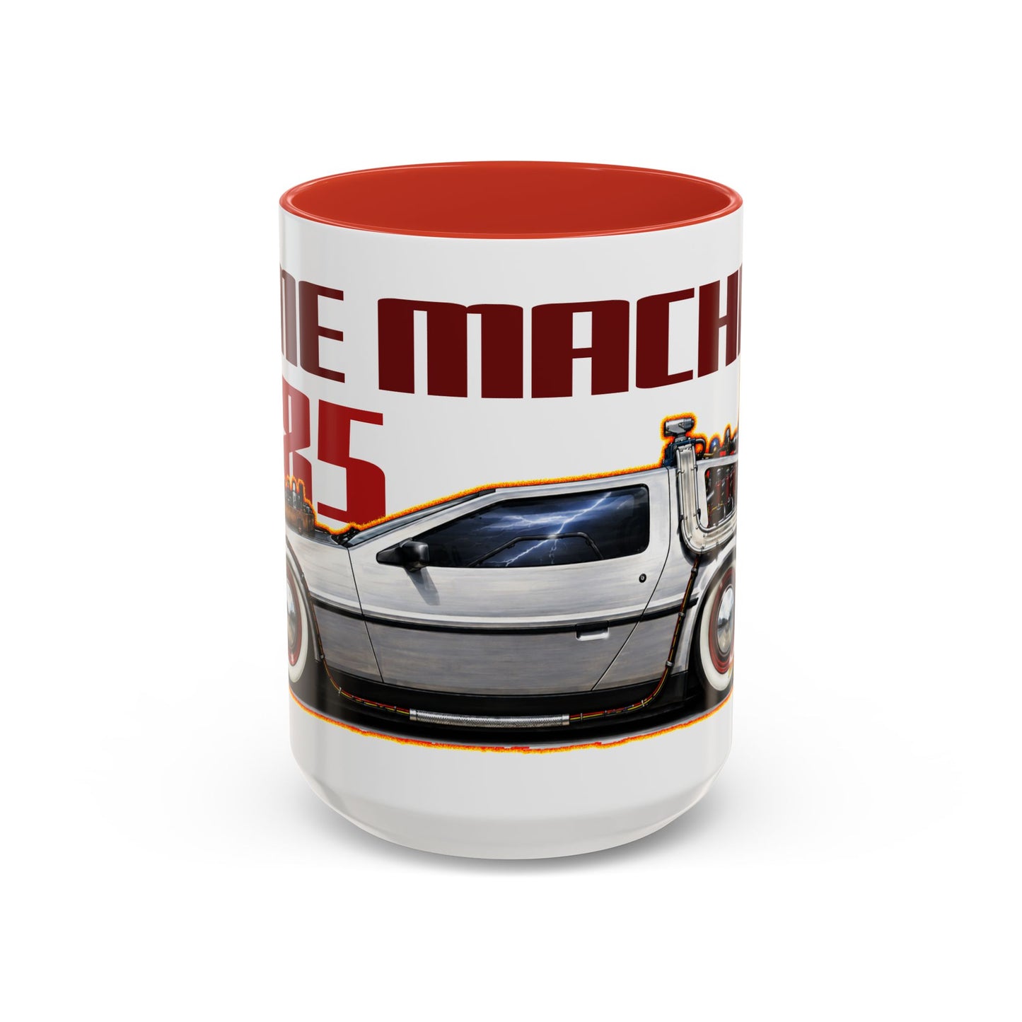 BACK to the FUTURE 3 1885 Delorean Time Machine Collectible Fireball Art Coffee Mug - 2 Sizes