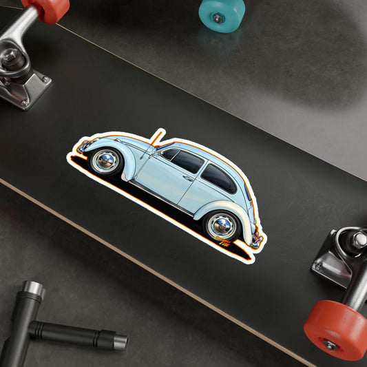 CLASSIC VOLKSWAGEN VW Bug Collectible Fireball Art Stickers in 4 Sizes