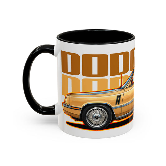 DODGE 600 CONVERTIBLE 1985 Collectible Fireball Art Coffee Mug - 2 Sizes