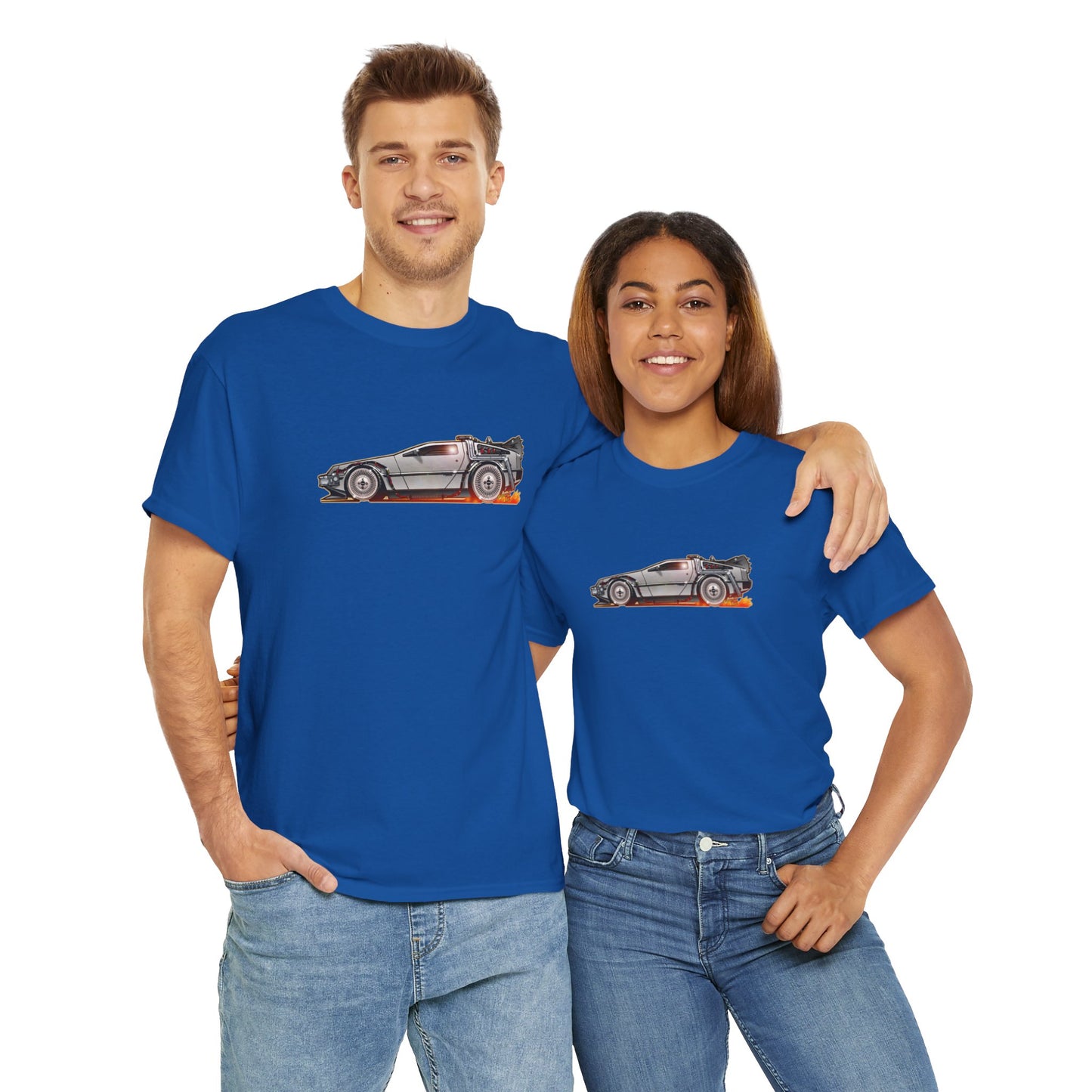 BACK TO THE FUTURE DELOREAN Time Machine Concept Art Tee Shirt 11 Colors