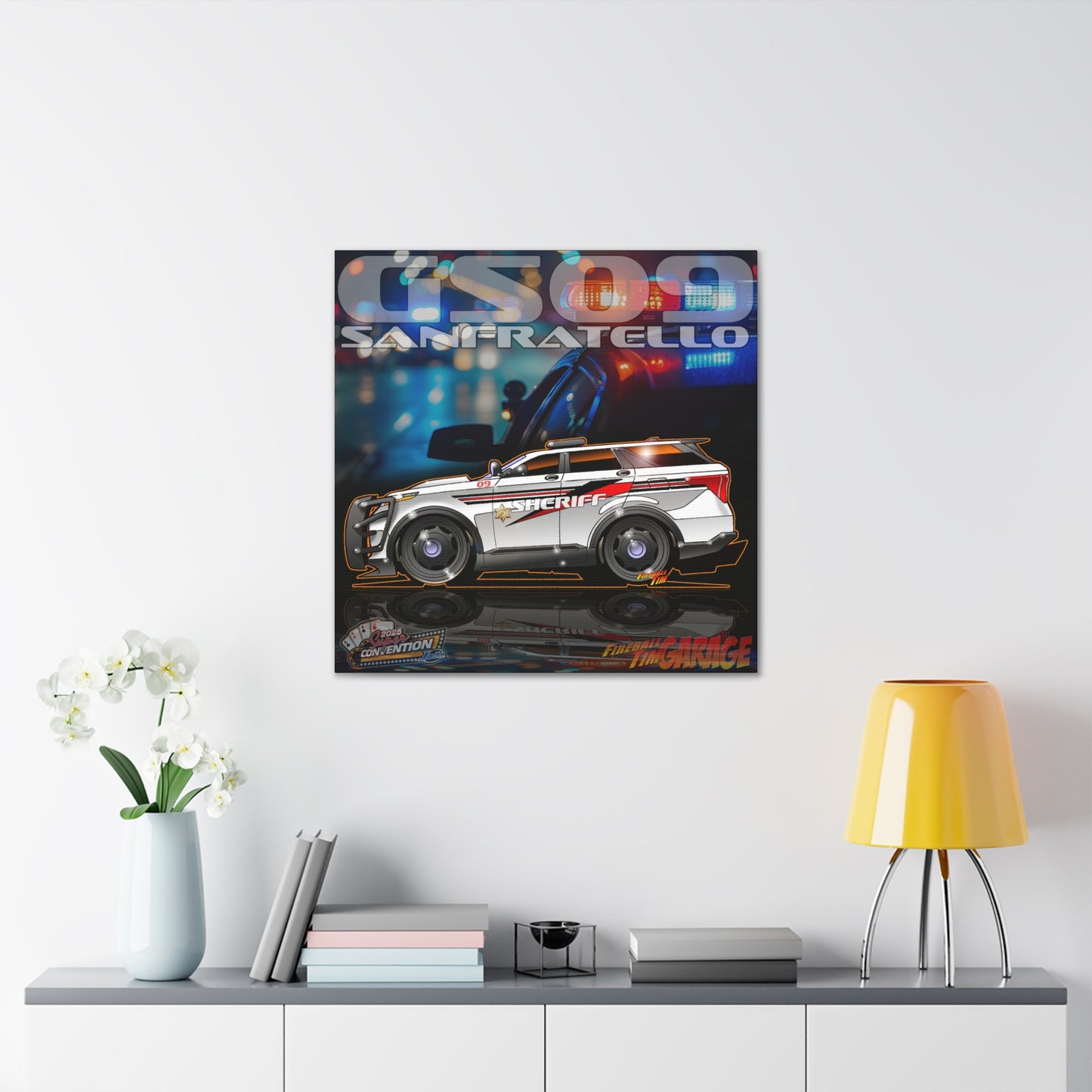 FORD EXPLORER POLICE CRUISER Sanfrantello 09 Tribute Concept Art MASTERPRINT 3 Sizes