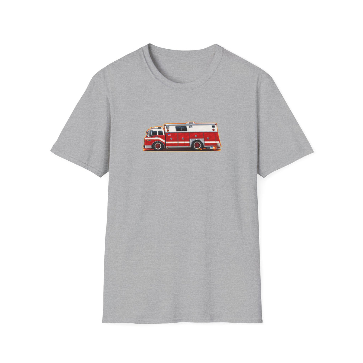 FIRE TRUCK Collectible Fireball Art TeeShirt