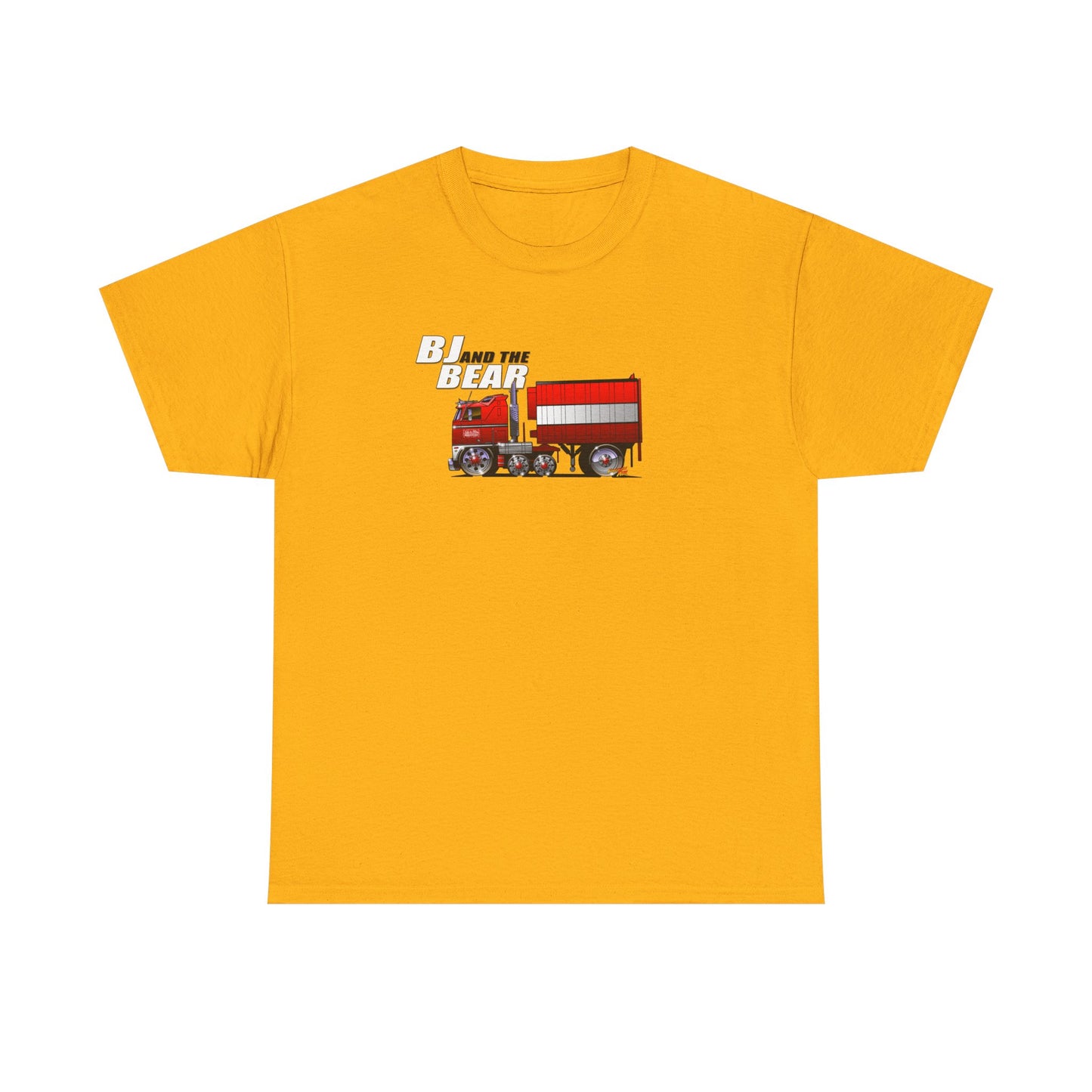 BJ AND THE BEAR Semi Truck Fireball Art Tee Shirt - Multiples