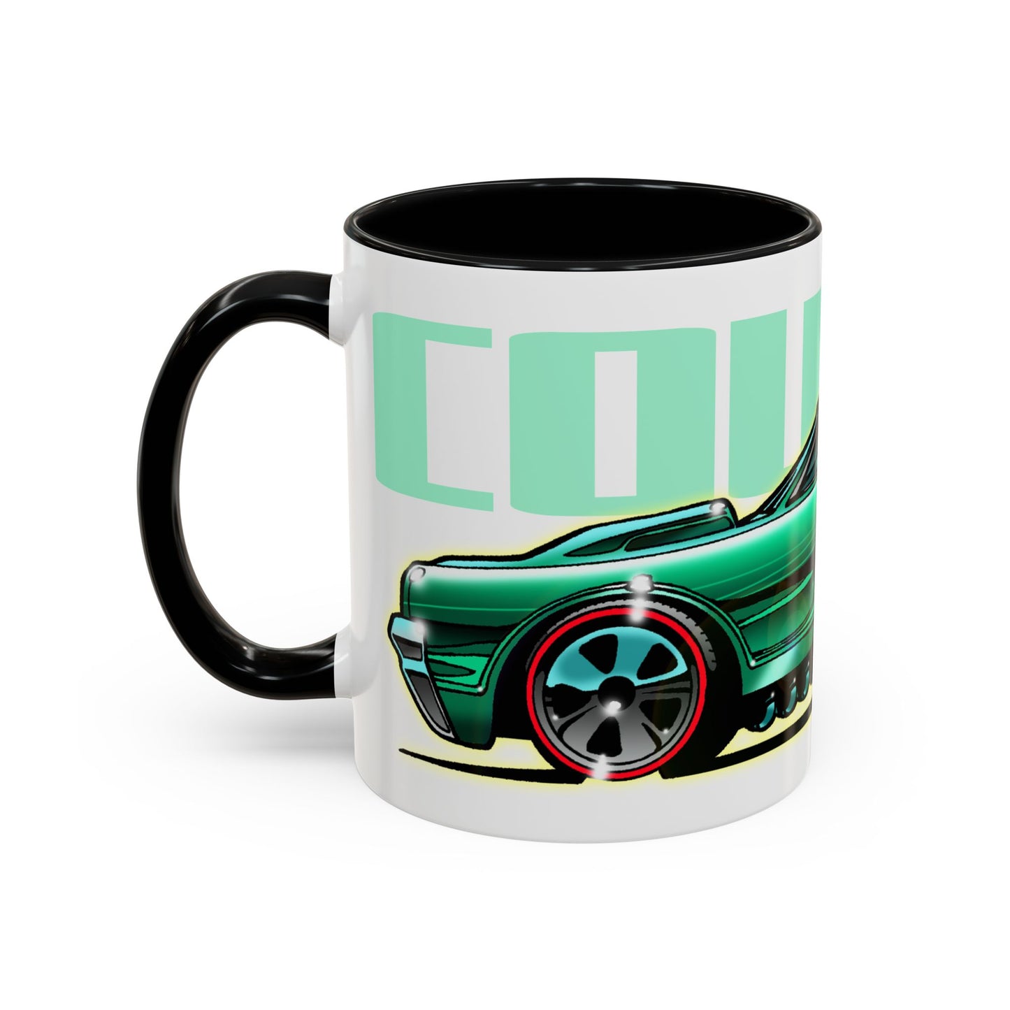 HOT WHEELS CUSTOM MERCURY COUGAR Muscle Car Collectible Fireball Art Coffee Mug