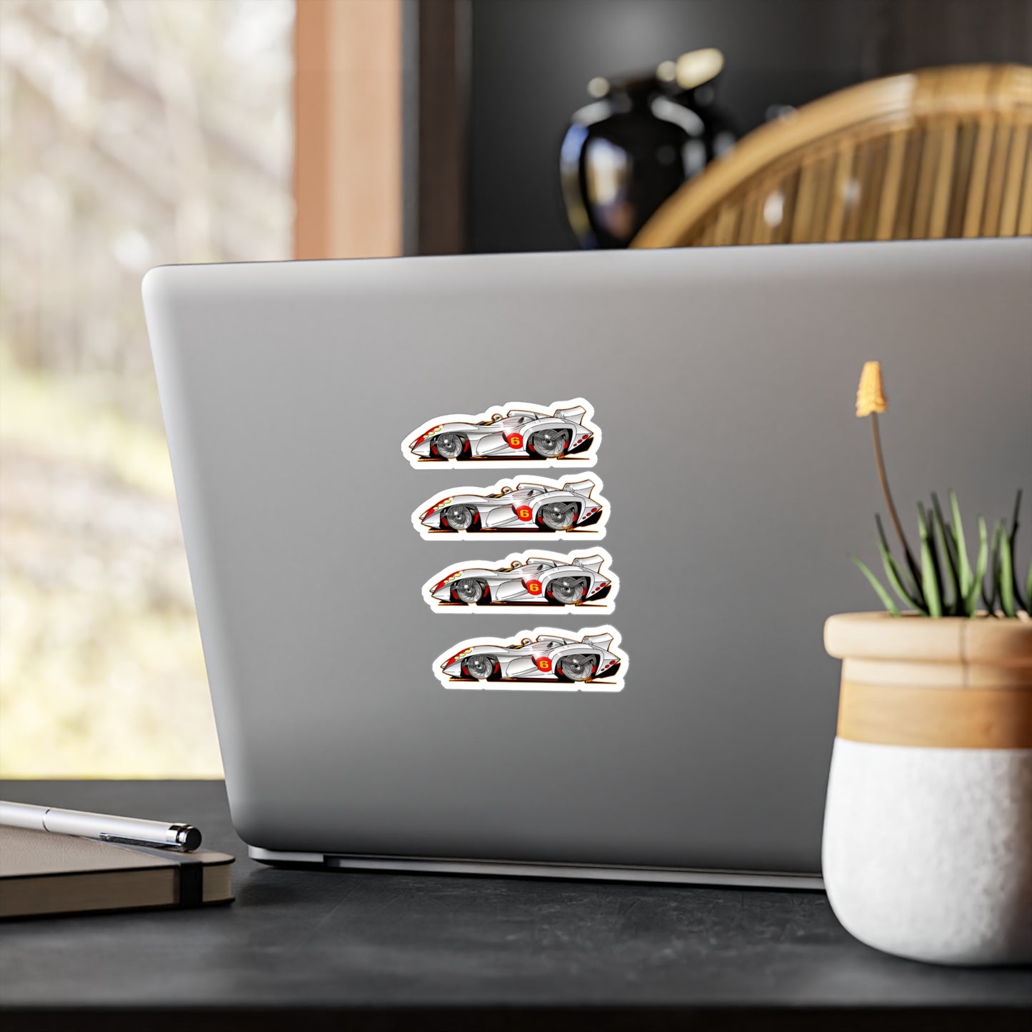 SPEED RACER MACH 6 Fireball Art Decal Sticker Set