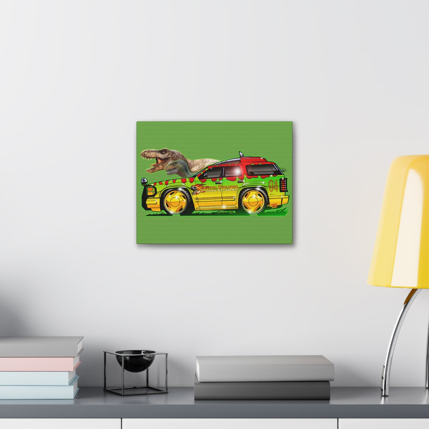 JURASSIC PARK Ford Explorer Concept Art Canvas Print 11x14