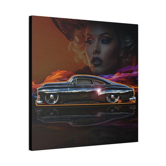 OUTLAW 150 Hot Rod Rat Rod Collectible Fireball Art Canvas Stretched Print