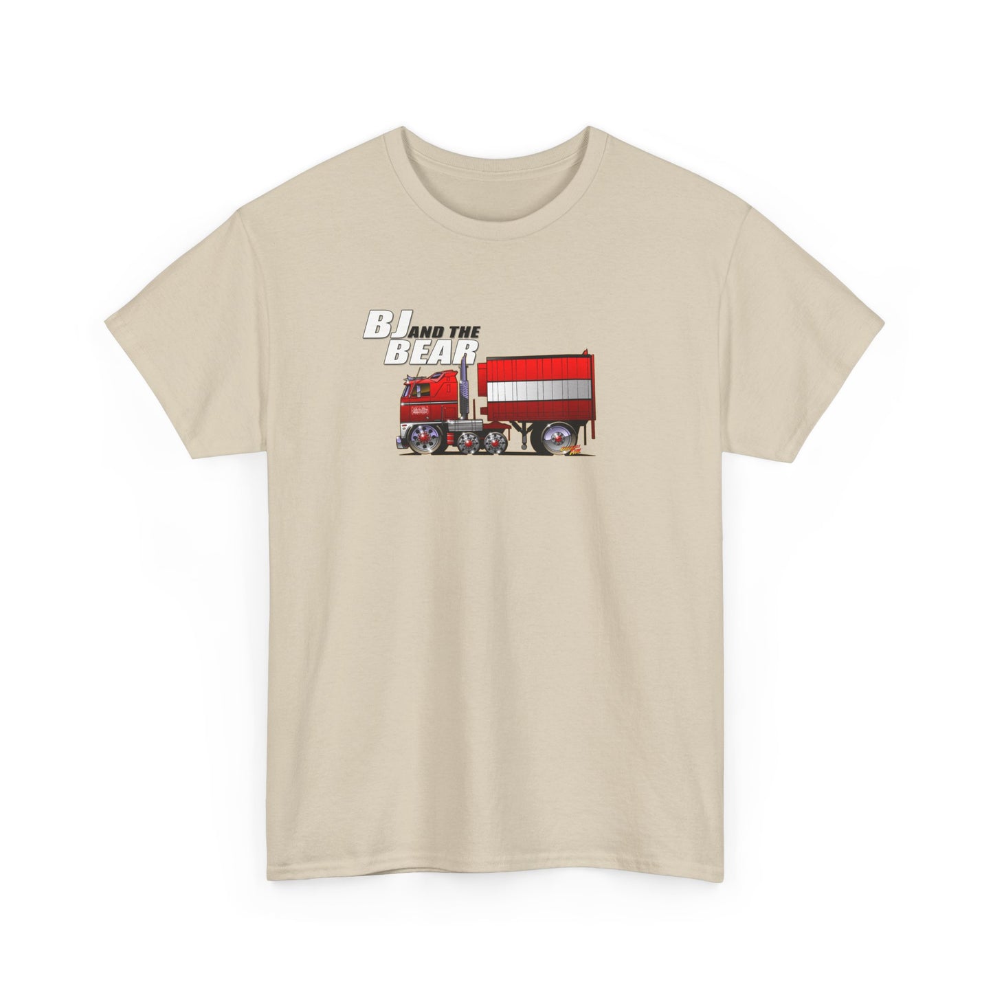 BJ AND THE BEAR Semi Truck Fireball Art Tee Shirt - Multiples