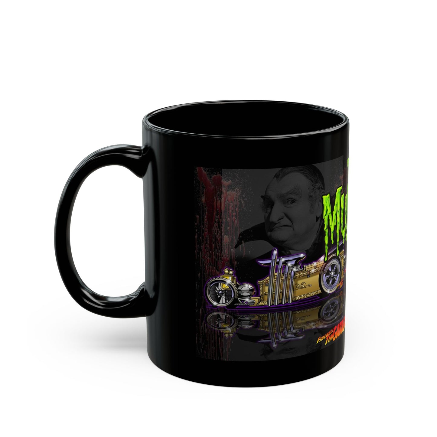 MUNSTERS DRAGULA TV Show Collectible Black Coffee Mug 11oz