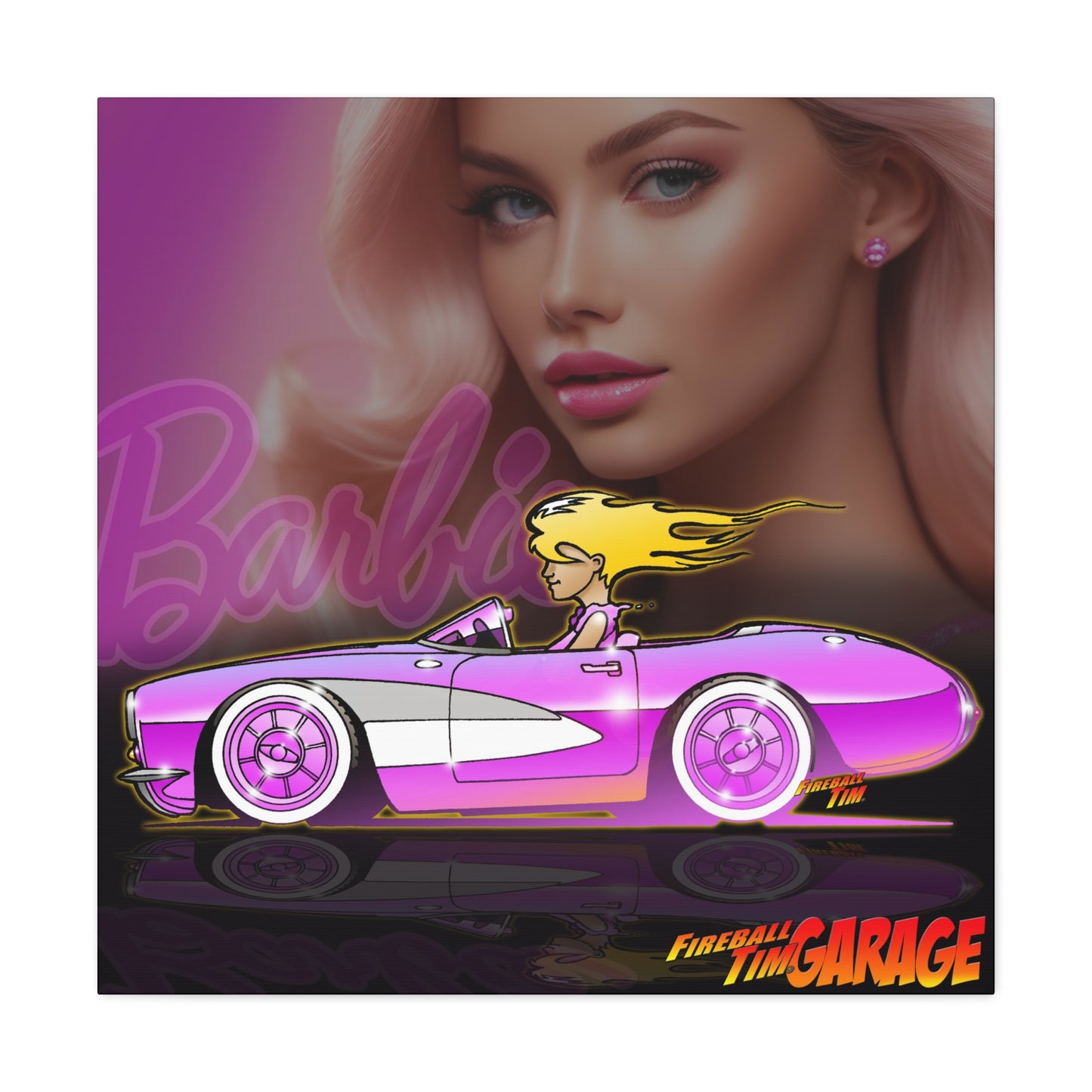 BARBIE CORVETTE Concept Art MASTERPRINT 3 Sizes