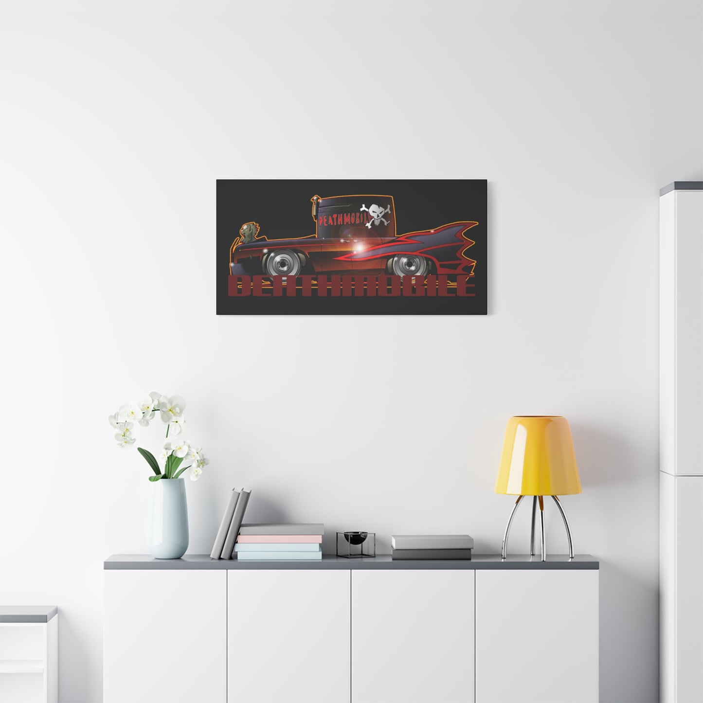 ANIMAL HOUSE DEATHMOBILE Fireball Art Canvas Wall Print