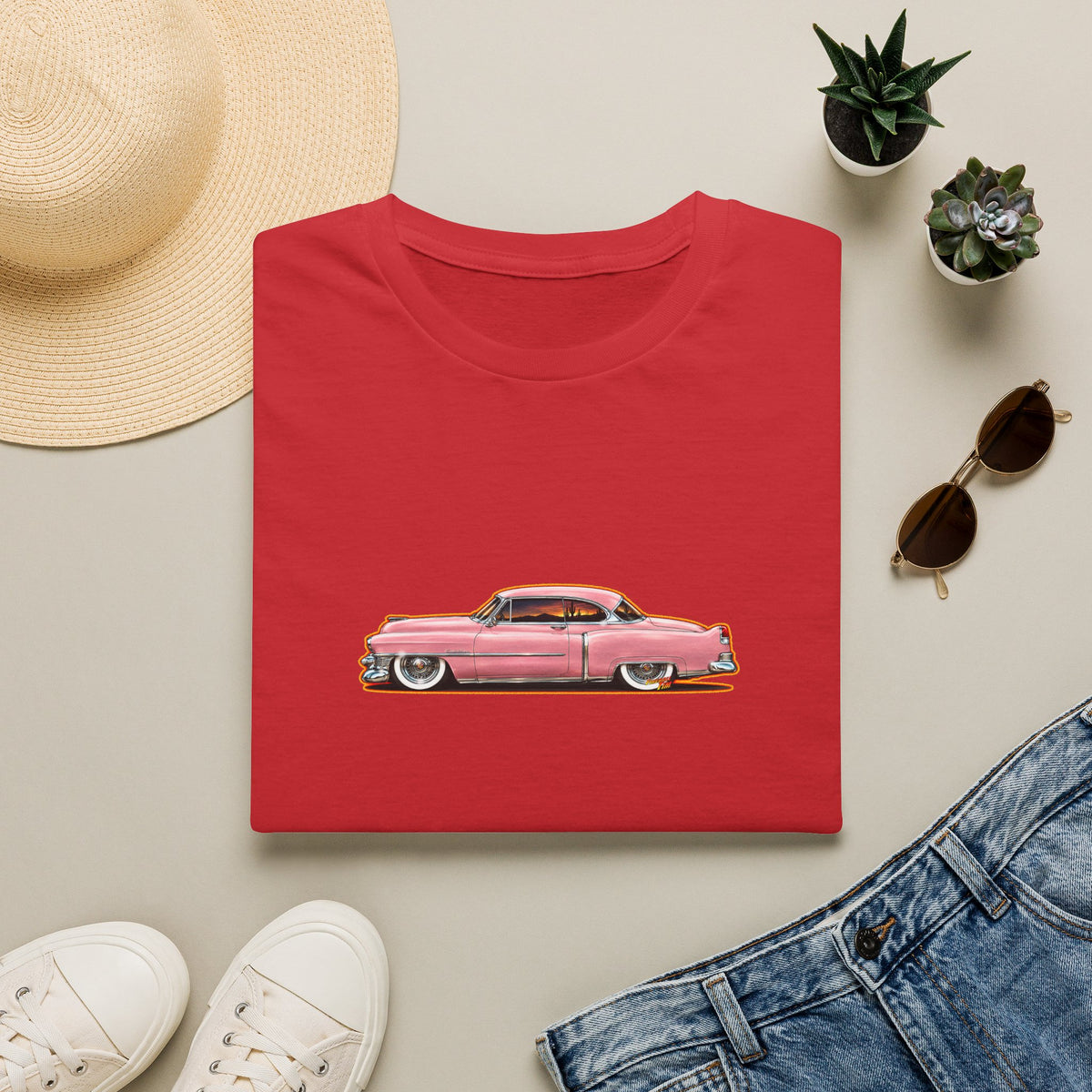 CADILLAC Coupe DeVille 1953 Fireball Tee Shirt