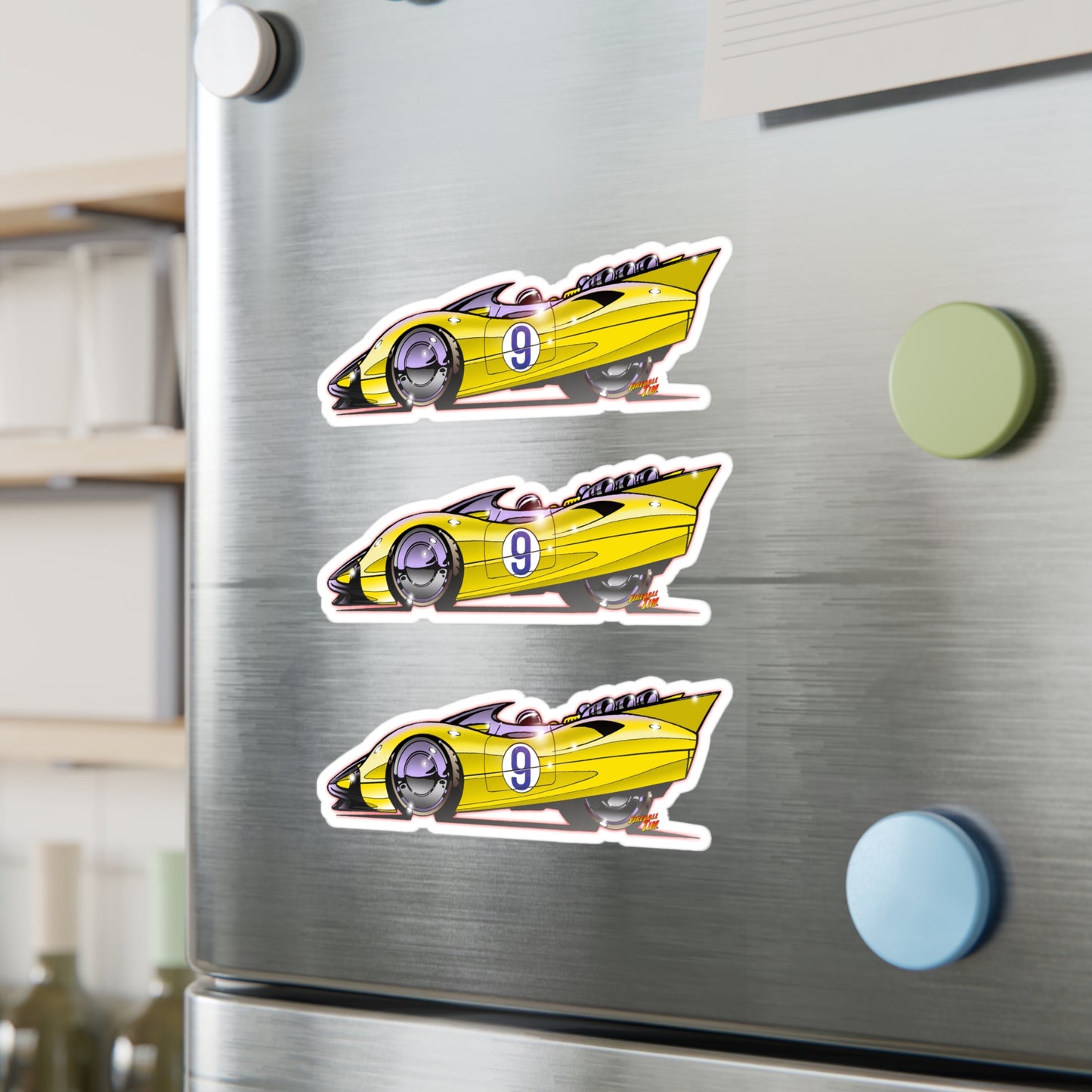 SPEED RACER RACERX SHOOTING STAR Fireball Art Decal Stickers - 4 Sizes