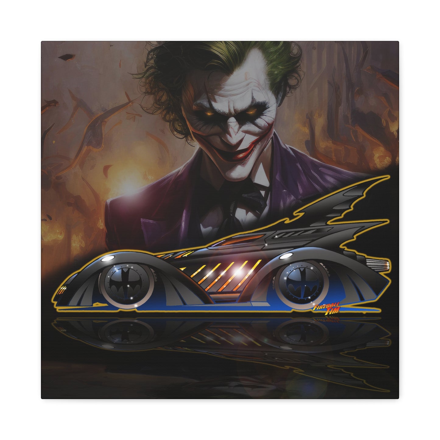 BATMAN FOREVER BATMOBILE Concept Art Canvas MASTERPRINT 3 Sizes