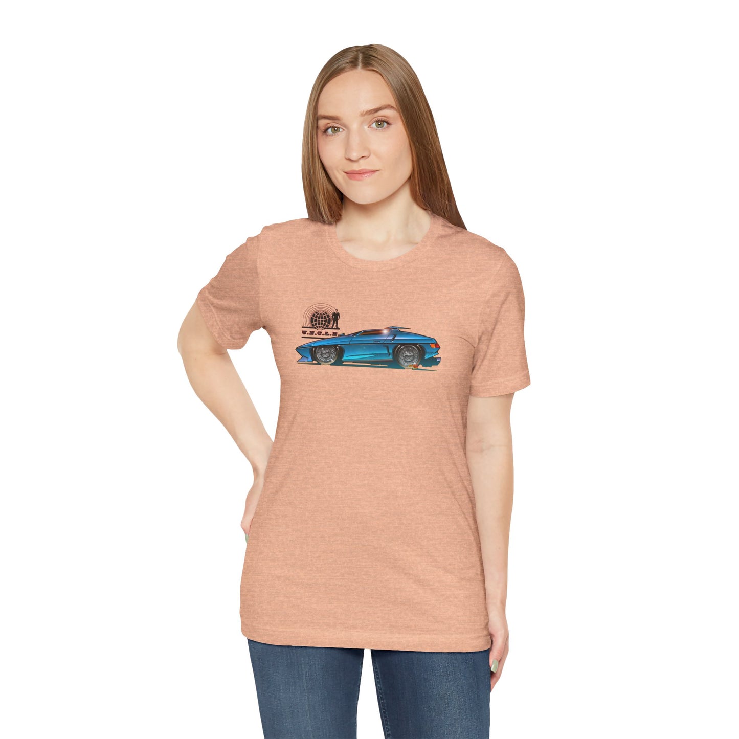 THE MAN FROM UNCLE Piranha TV Car Fireball Jersey Short Sleeve Tee Shirt - Multiple Colors