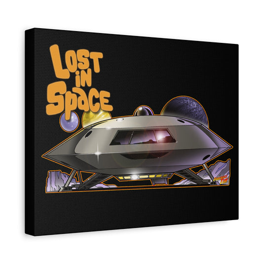 LOST IN SPACE JUPITER 2 SPACESHIP Canvas Art Wall Print - 11x14