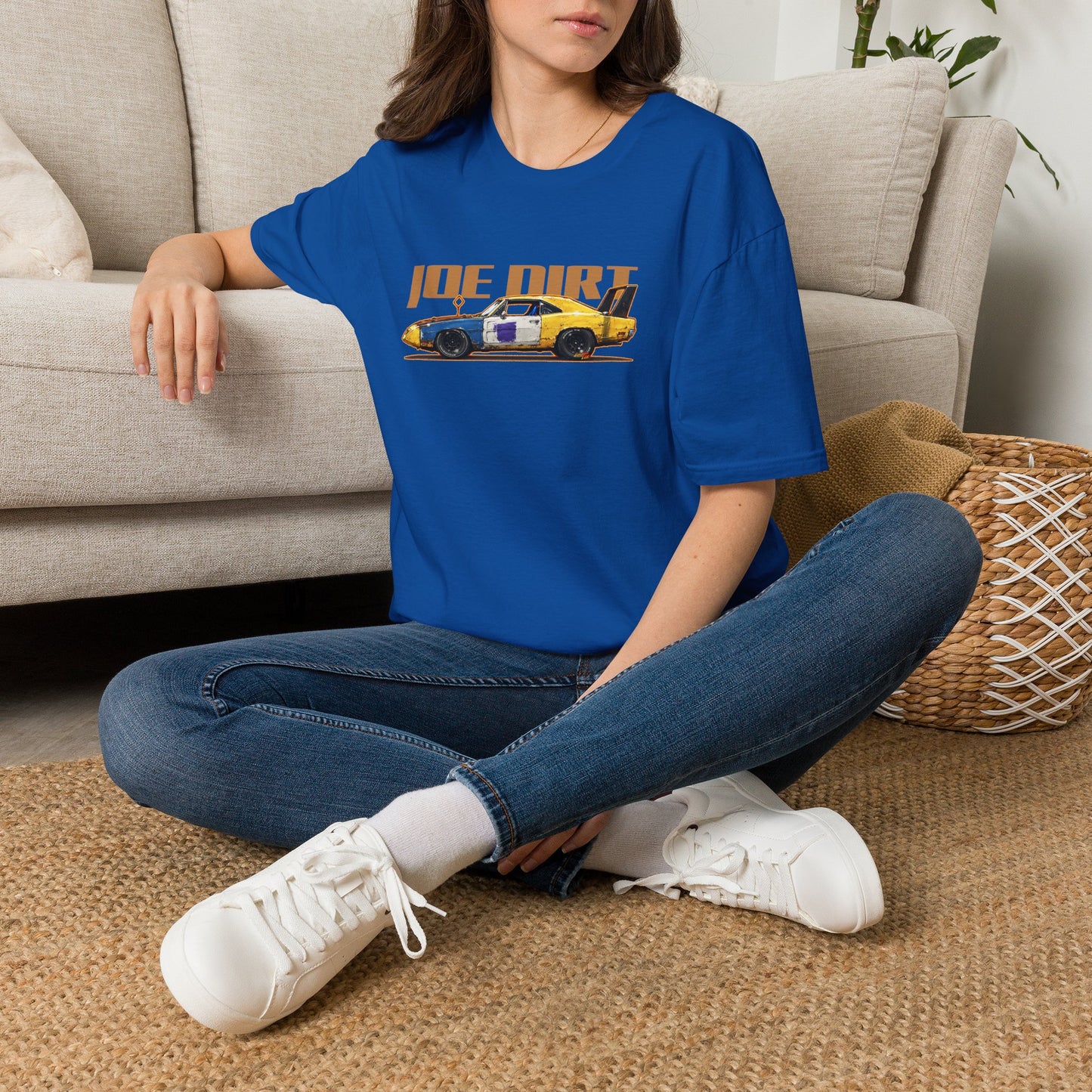 JOE DIRT 1969 Dodge Charger Daytona Collectible Fireball Art Tee Shirt