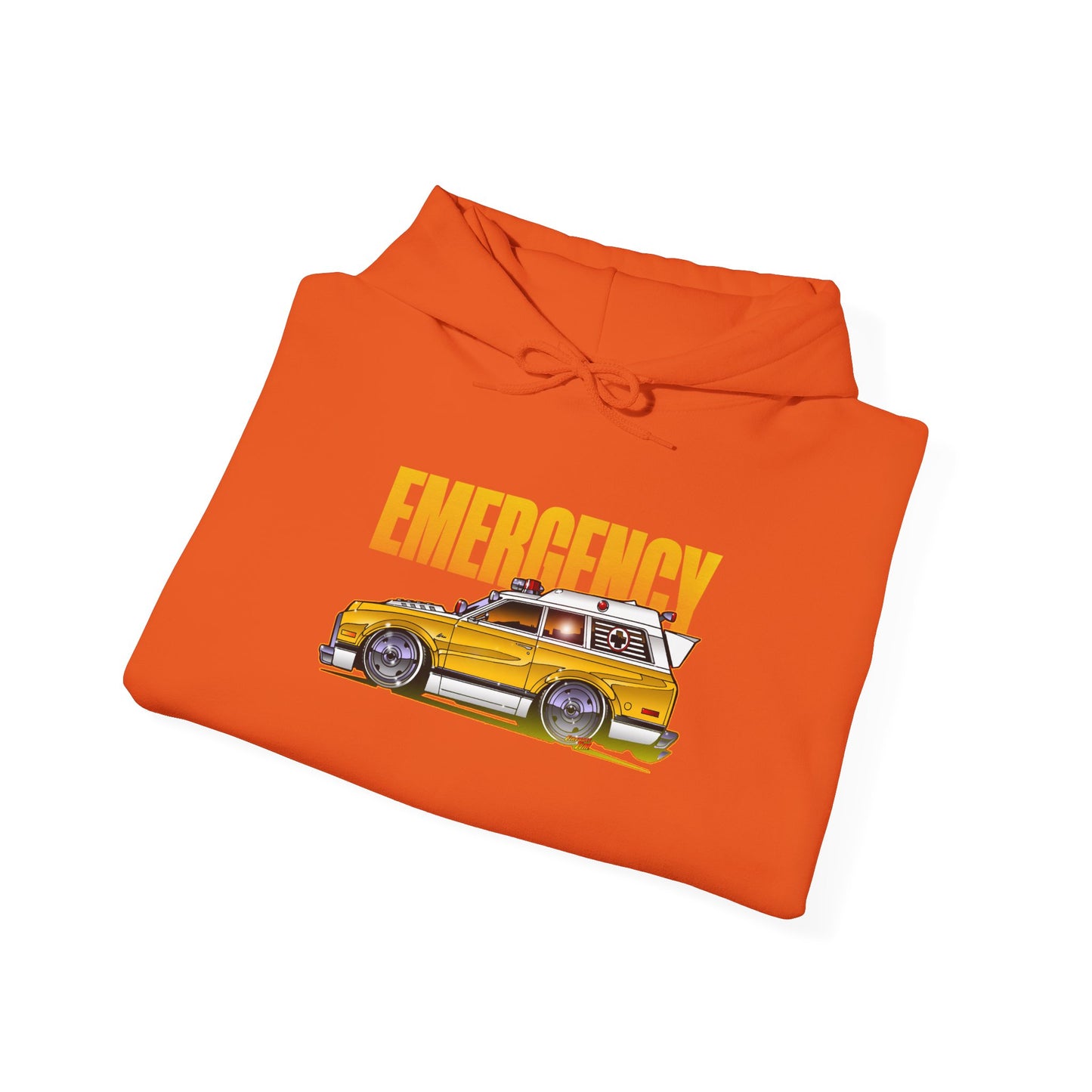 EMERGENCY AMBULANCE TV Show Concept Art Hooded Sweatshirt 9 Colors