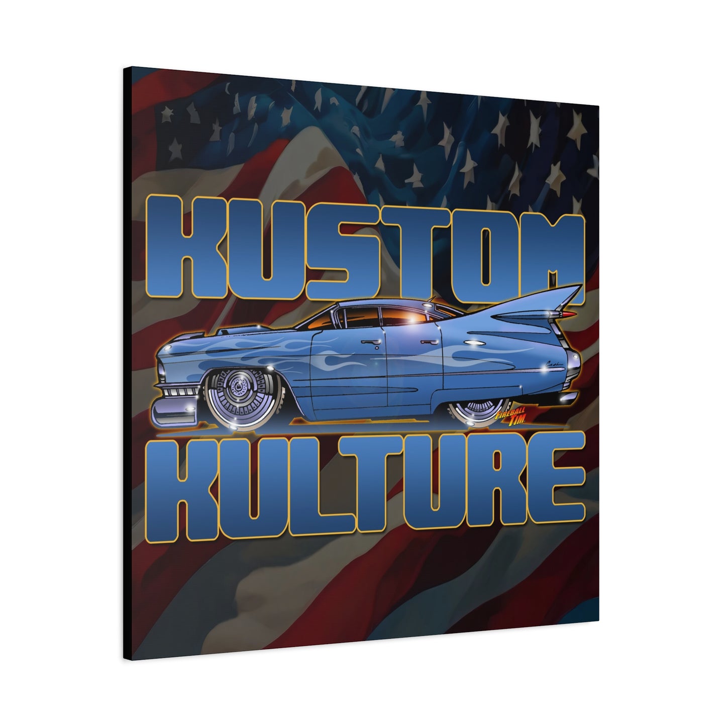CADILLAC KUSTOM CULTURE 1959 Collectible Canvas Art Print