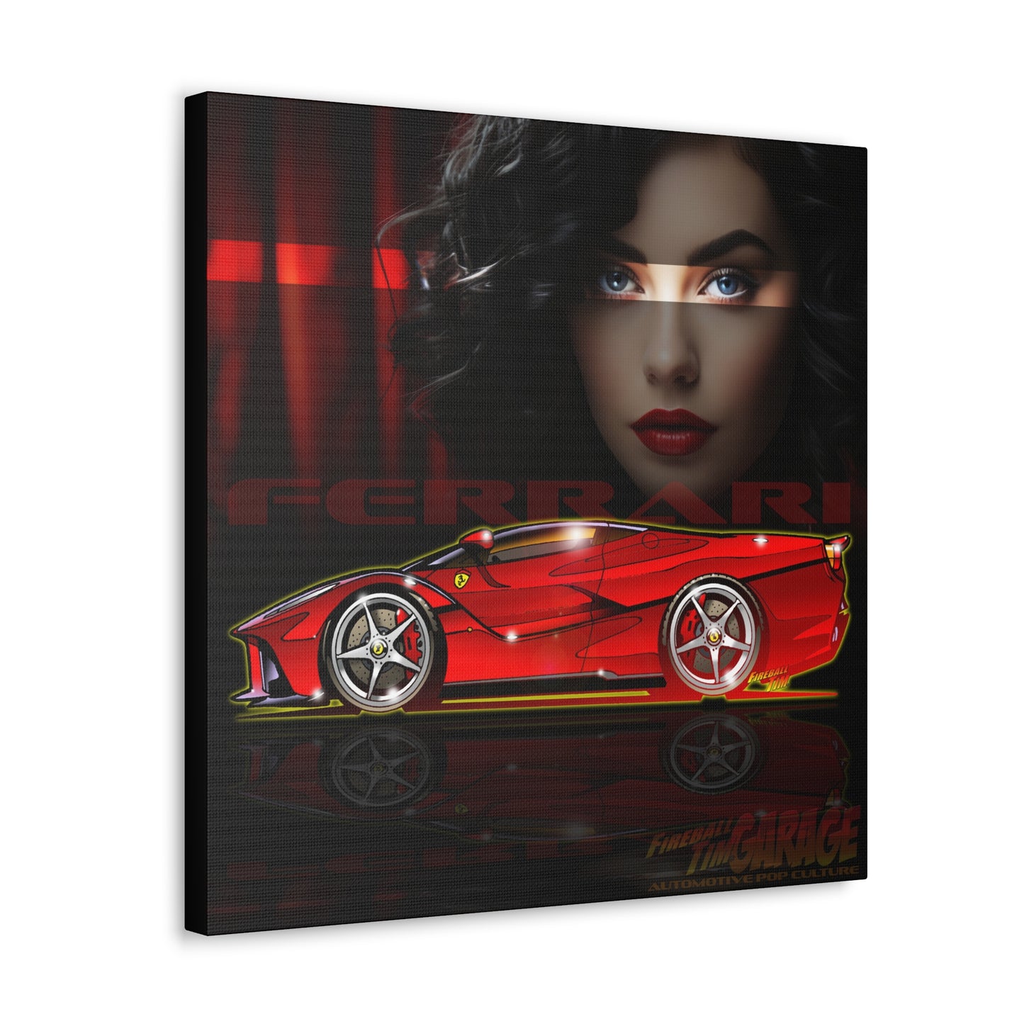 FERRARI LA FERRARI APERTA Concept Art Canvas MASTERPRINT 3 Sizes