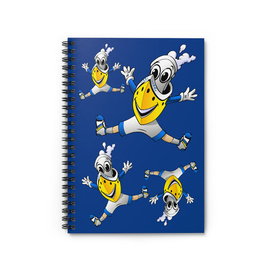 BUDDY CRUISE Buddy Blue Spiral Notebook - Ruled Line - Great for Journaling & Drawing!