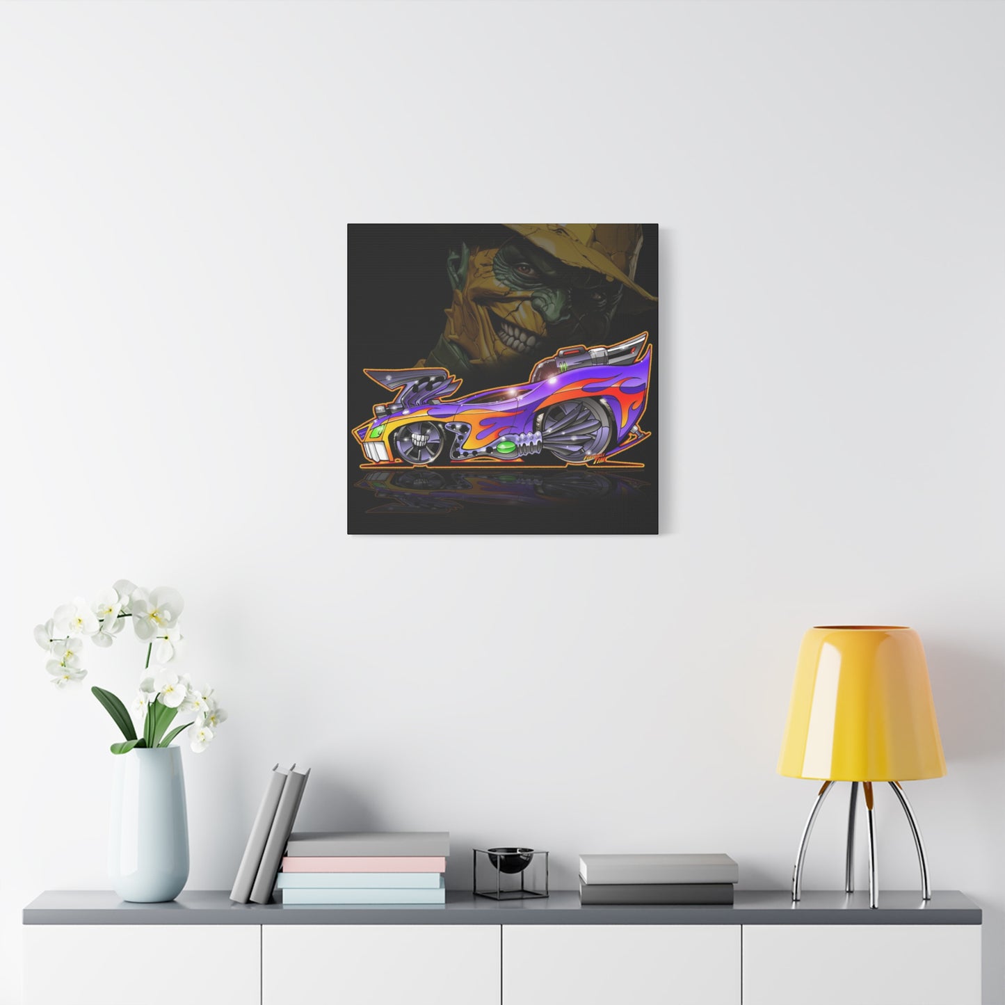 SON OF THE MASK Musclecar Fireball Art Canvas Print