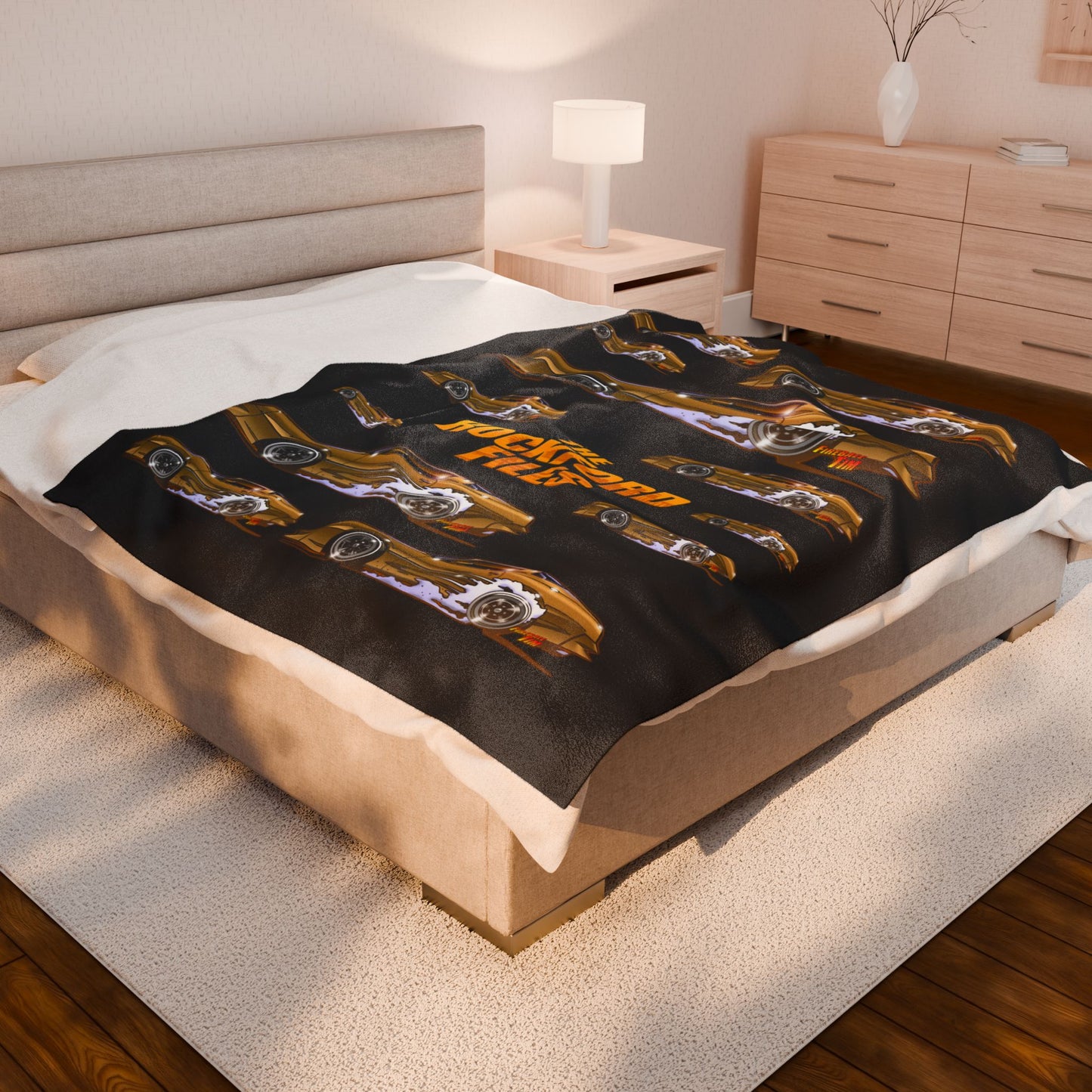 THE ROCKFORD FILES 1974 Pontiac Firebird Cozy Fleece Blanket - 3 Sizes