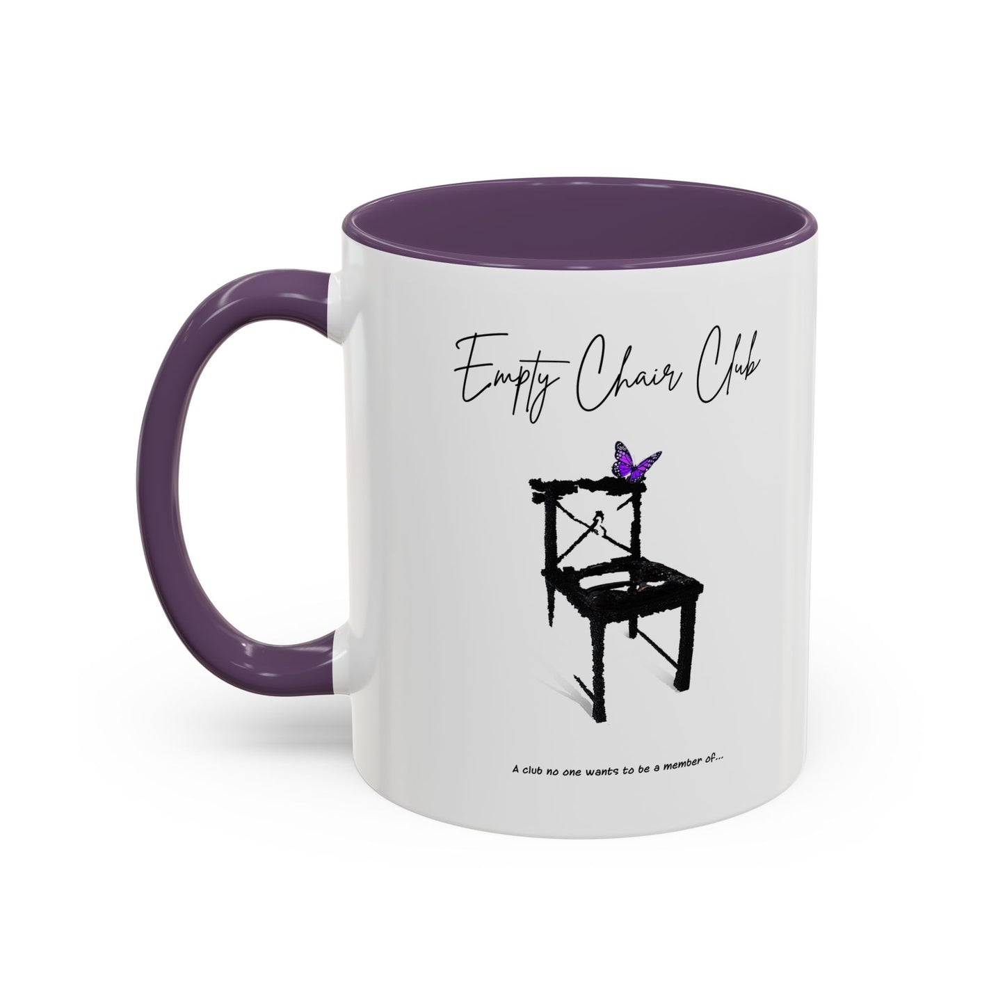 EMPTY CHAIR CLUB Accent Coffee Mug 2 Sizes 2 Colors