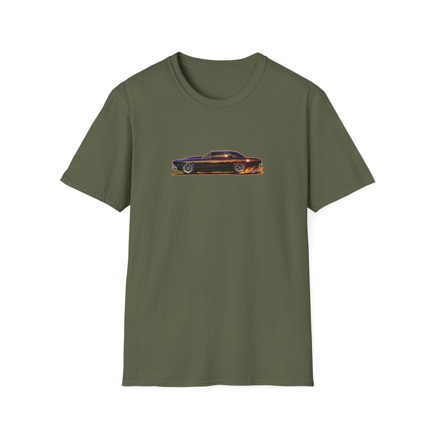 CHEVROLET CHEVY CHEVELLE 1966 Collectible Fireball Art Tee Shirt