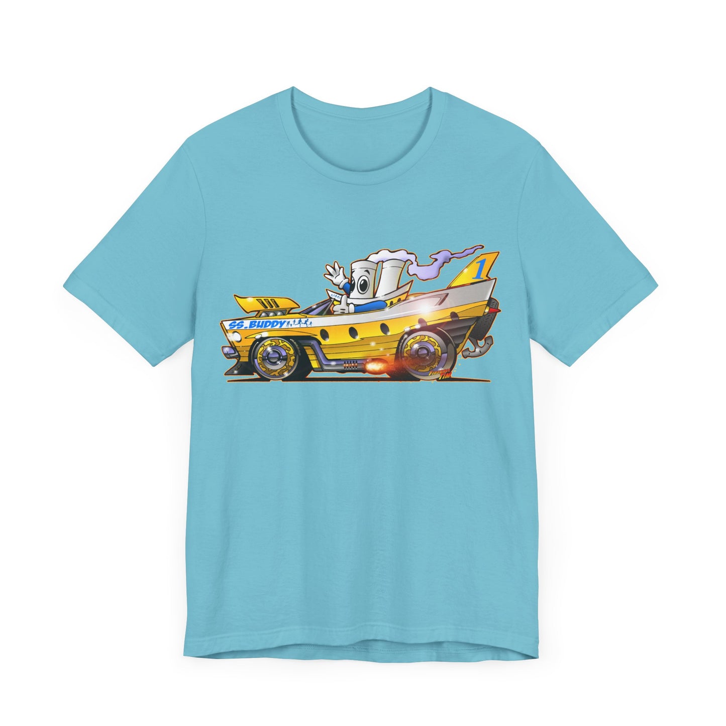 BUDDY CRUISE BUDDYMOBILE Custom Car Art Short Sleeve Tee in 17 Colors