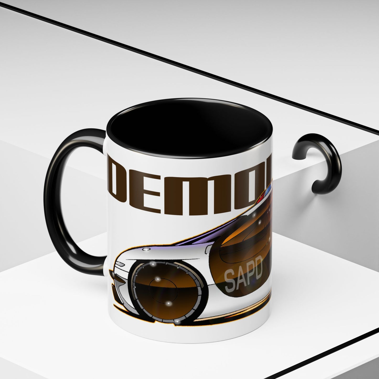 DEMOLITION MAN Sylvester Stallone Police Car Collectible Coffee Art Mug 2 Sizes