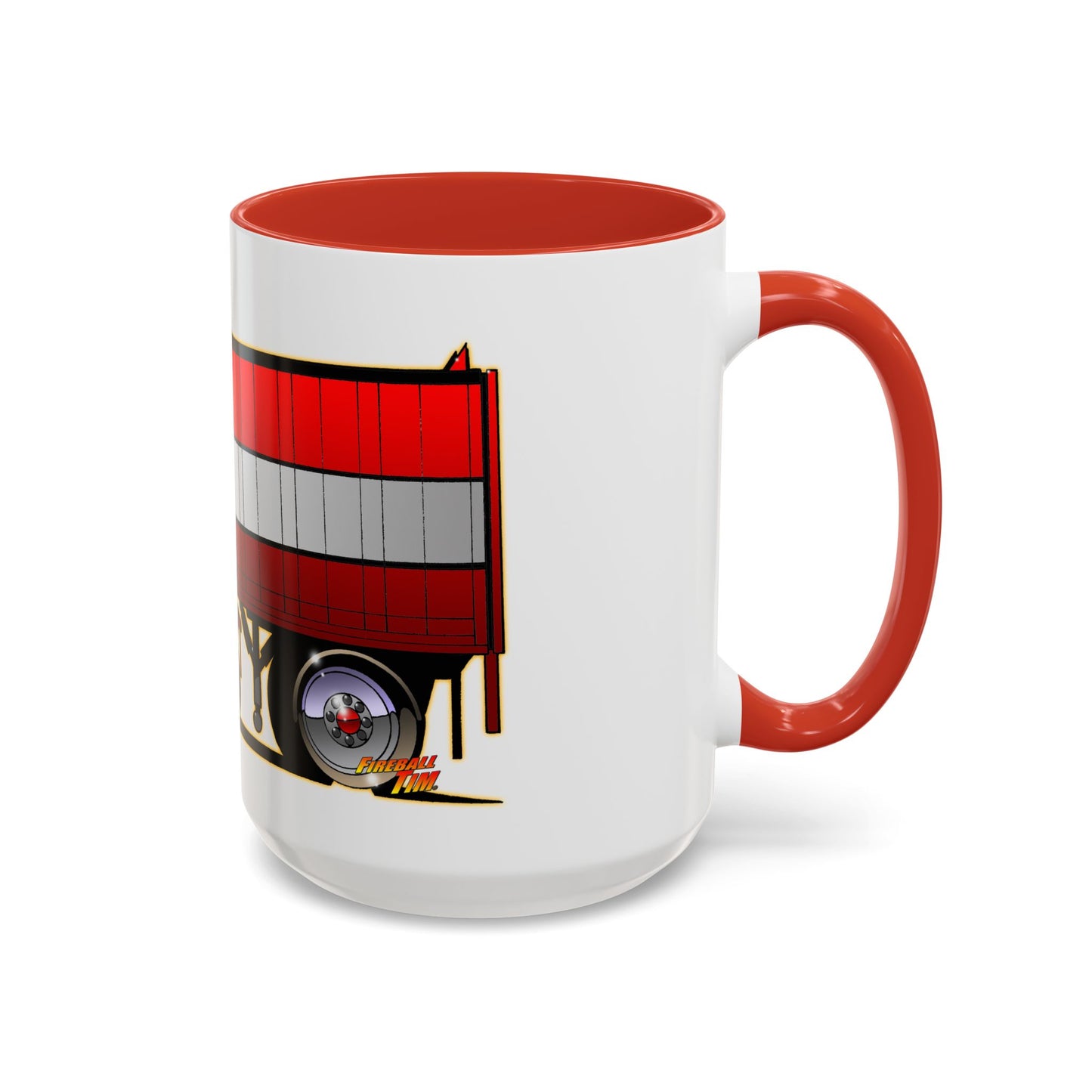 BJ AND THE BEAR TV Show Semi Truck Concept Art Coffee Mug 2 Sizes 2 Colors