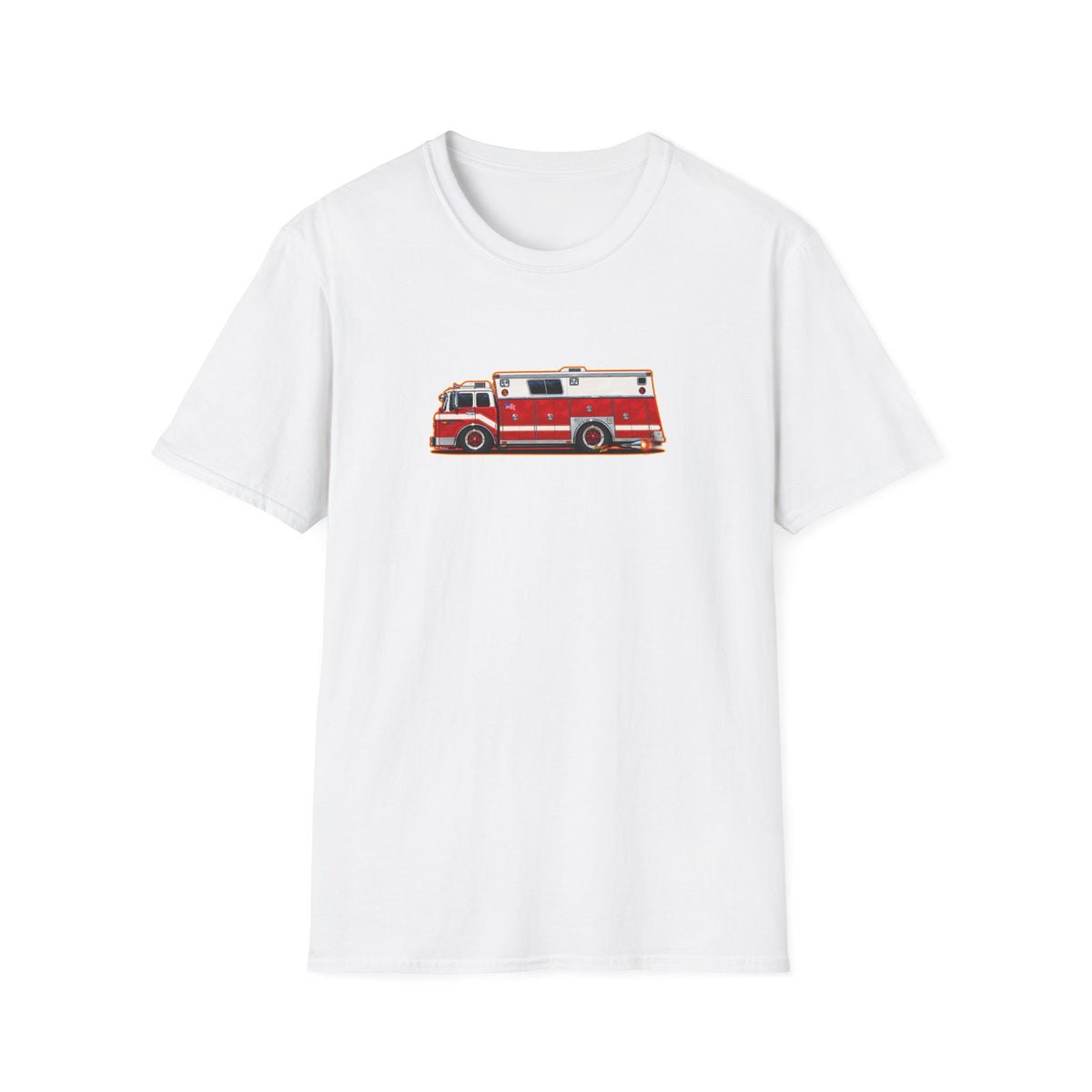 FIRE TRUCK Collectible Fireball Art TeeShirt