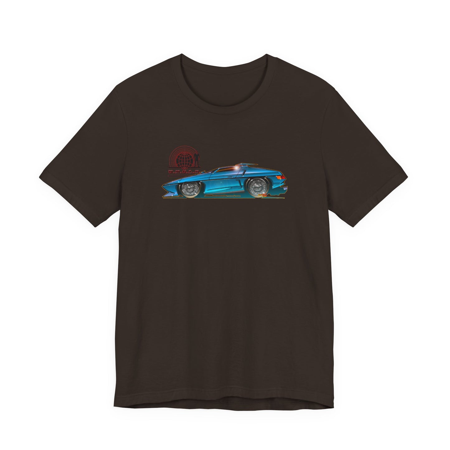 THE MAN FROM UNCLE Piranha TV Car Fireball Jersey Short Sleeve Tee Shirt - Multiple Colors