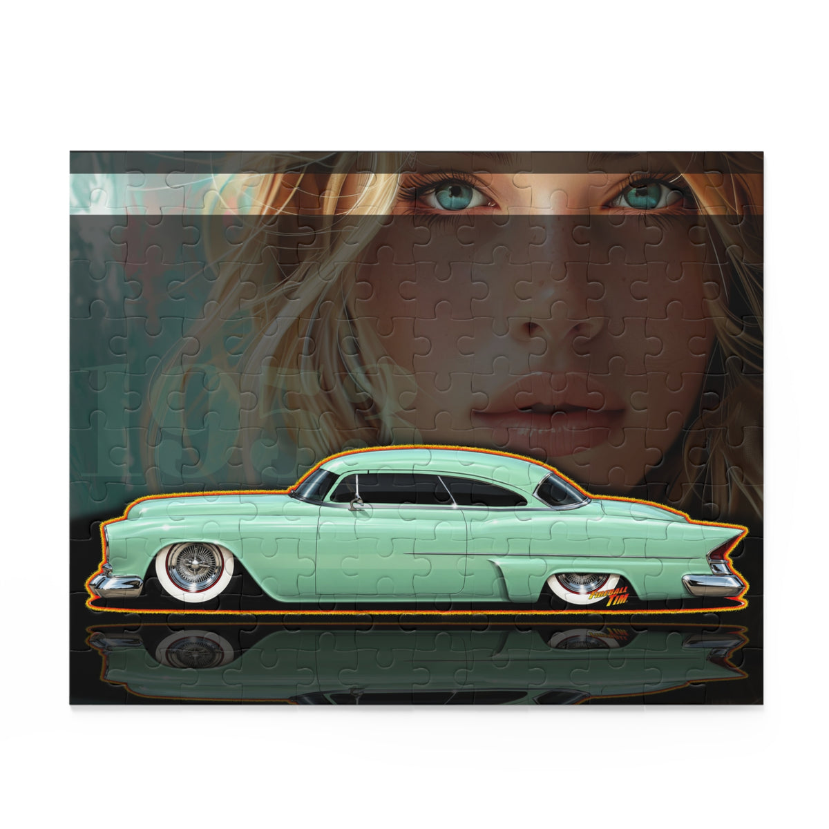 BUICK 1953 Kustom Special Collectible Fireball Art Jigsaw Puzzle — Retro Custom Cars (120/252/500‑Piece)