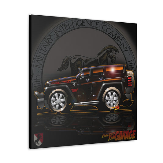 JEEP WRANGLER SAHARA BLACKHORSE Concept Art Canvas MASTERPRINT 3 Sizes