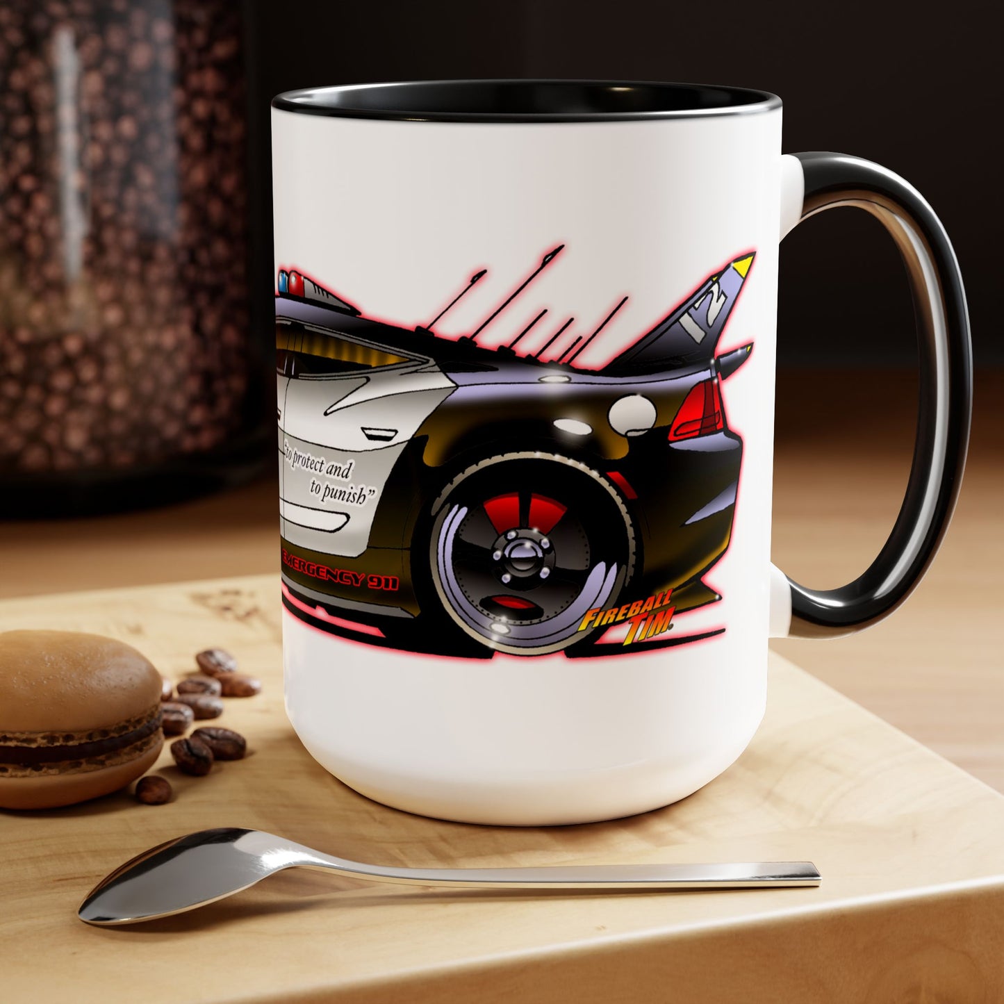 ADAM 12 FISKER KARMA Police Car Concept Art Coffee Mug 15oz