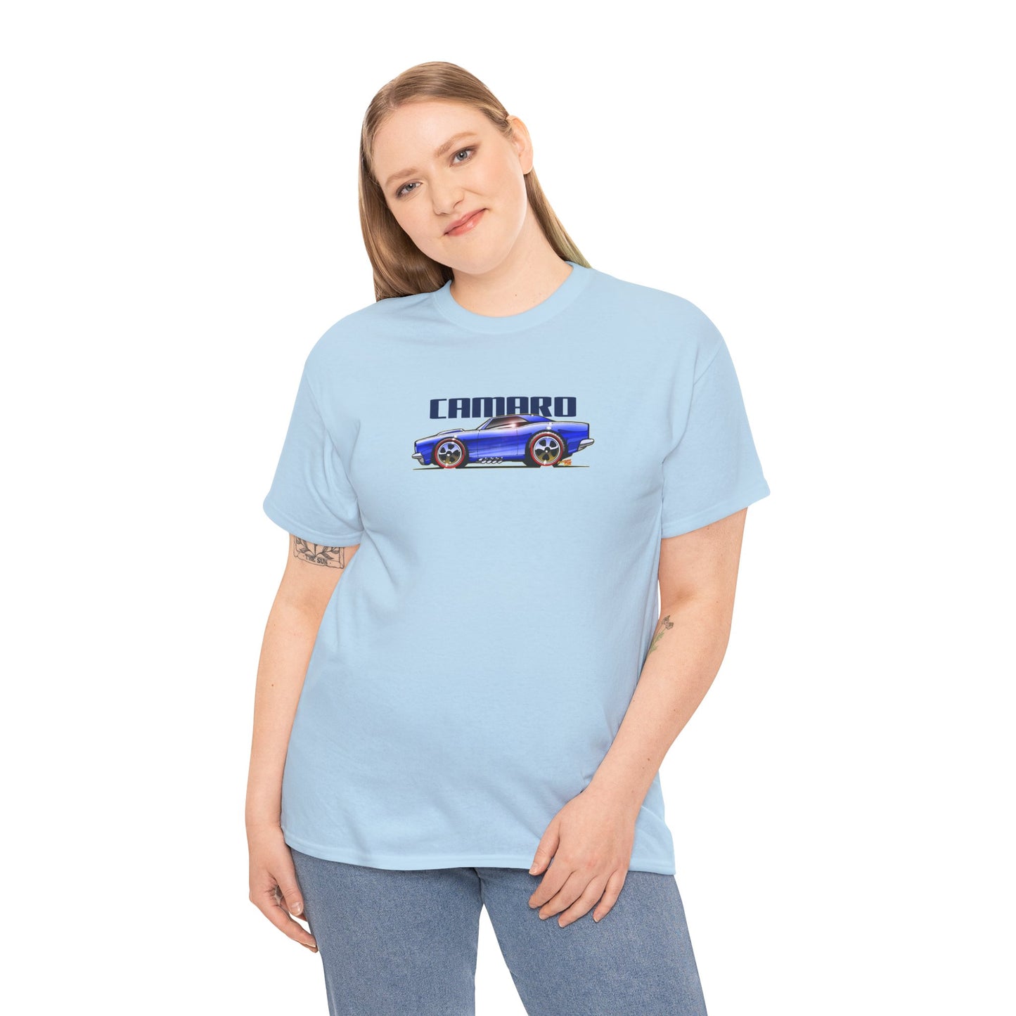 HOT WHEELS CAMARO Custom Collectible Fireball Art Heavy Cotton Tee 12 Colors