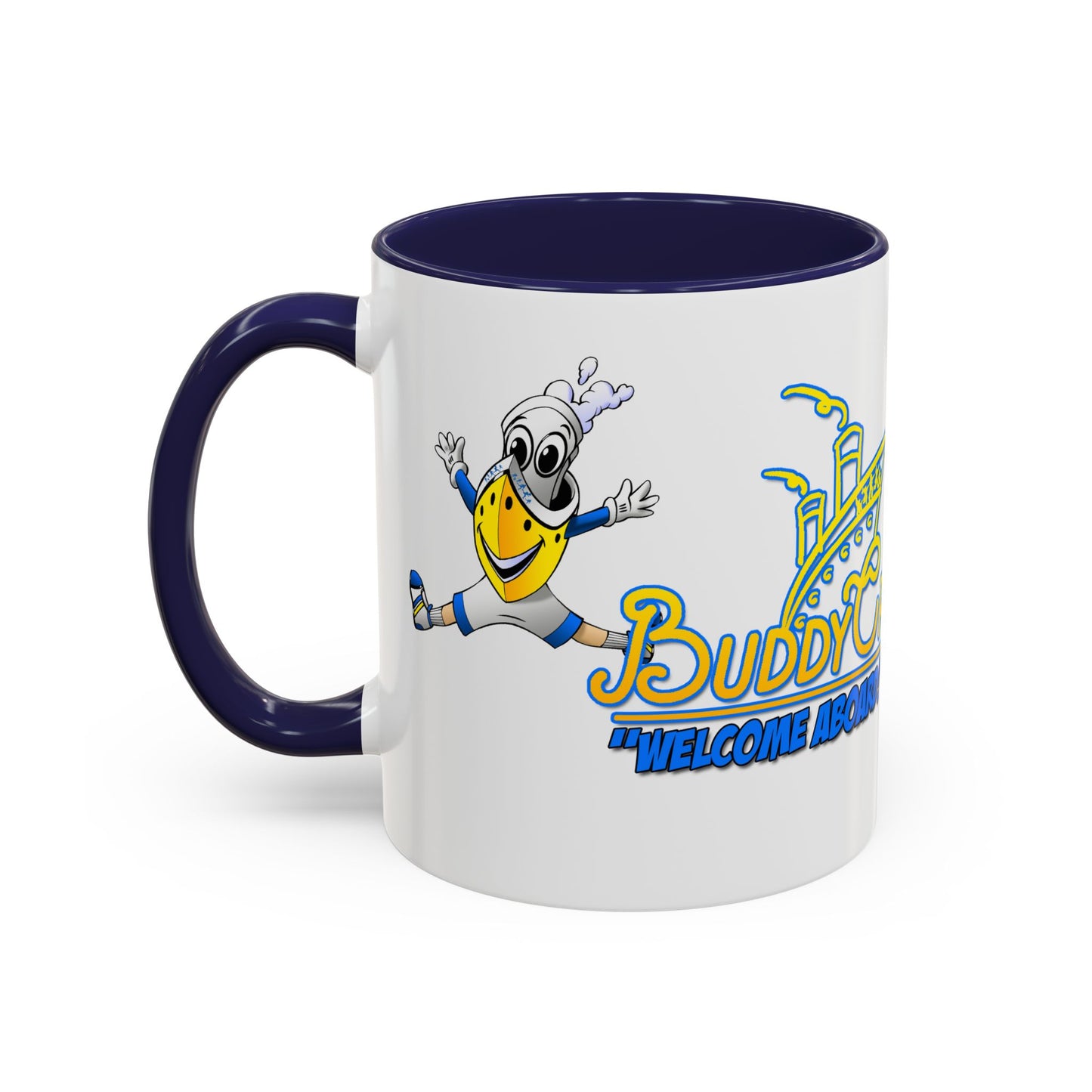 BUDDY CRUISE Mascot Jumping Coffee Mug — 11/15oz Multiple Colors