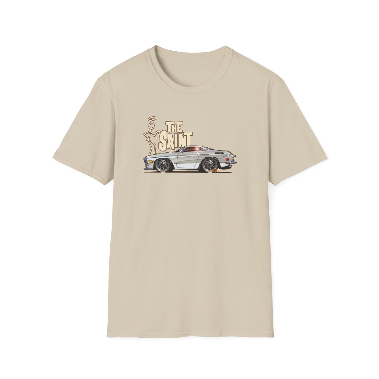 THE SAINT 1967 VOLVO 1800 S ST1 Concept Art Unisex Softstyle T-Shirt 13 Colors